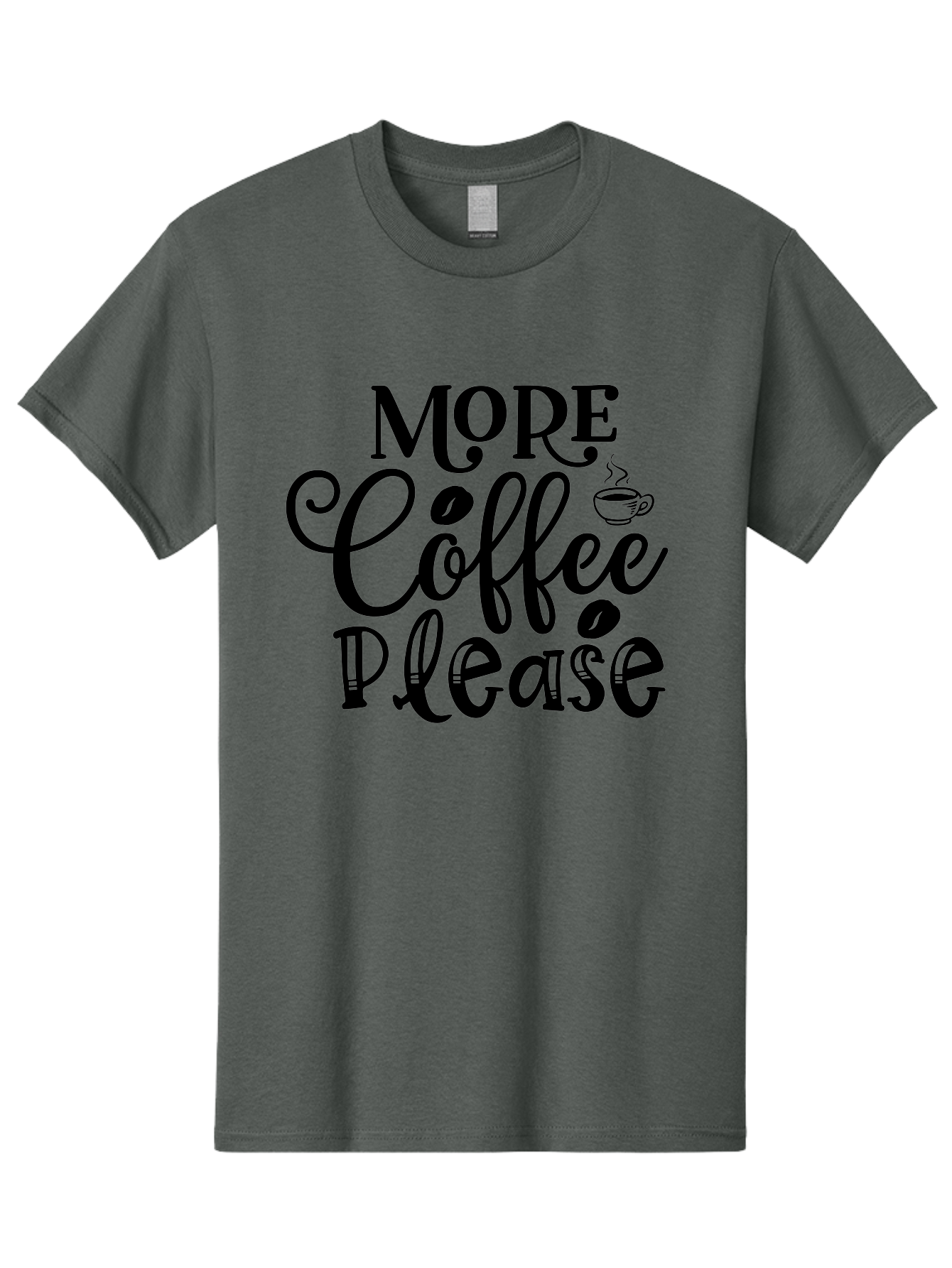 More Coffee Please Men'S Graphic Tee, 100% Cotton, Comfortable Casual Summer Wear, Machine Washable, Coffee Lover, Coffee Break, Coffee Time, Caffeine Fix, Morning Motivation, Coffee Quote, Cup Of Coffee, Coffee Art Aae509 29