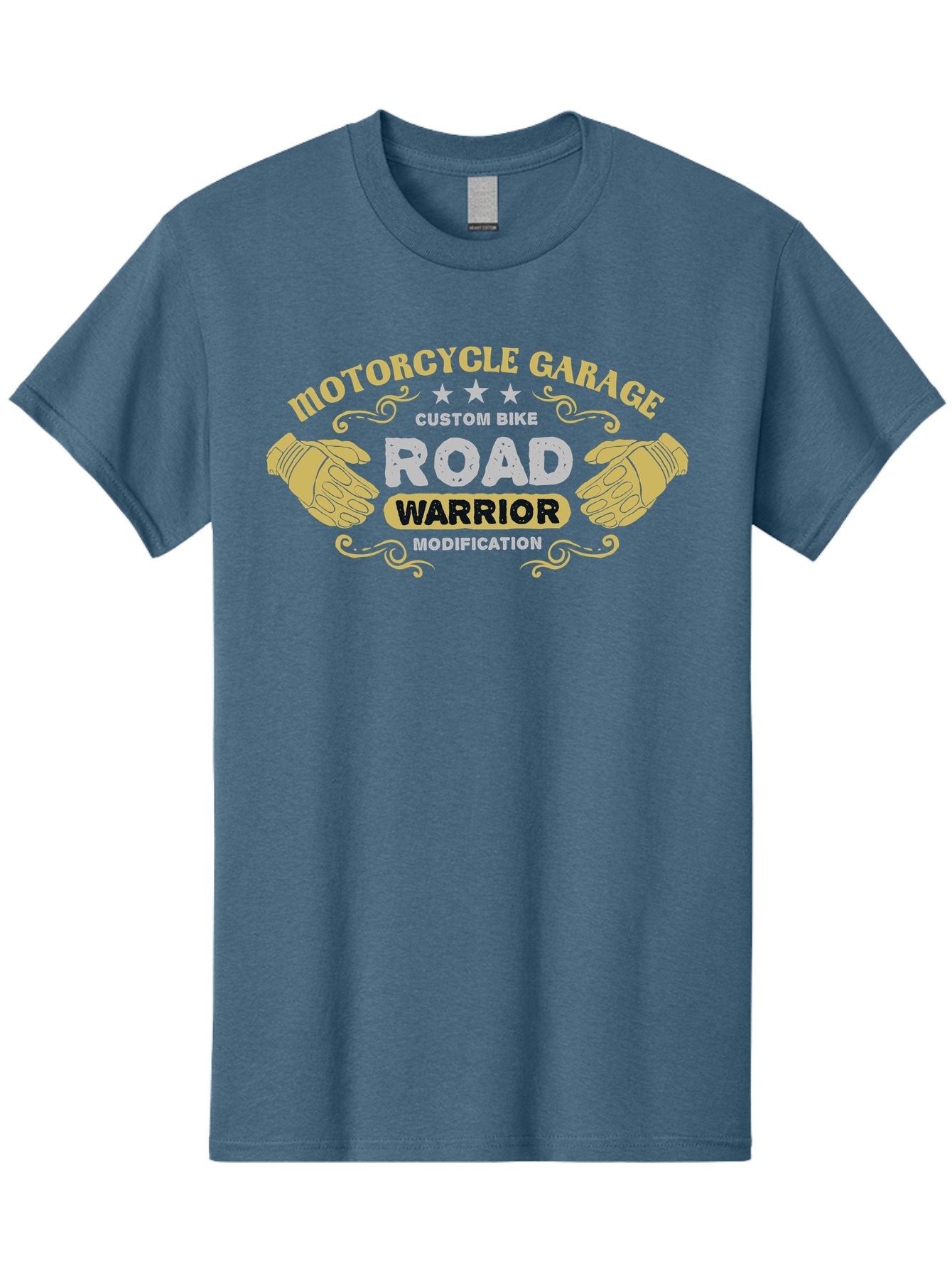 Motorcycle Garage Men'S Graphic Tee, 100% Cotton, Comfortable Casual Summer Wear, Machine Washable, Motorcycle Garage, Custom Bike Modification, Road Warrior, Biker Culture, Motorcycle Customization, Bike Modification, Custom Motorcycles Aae510 10
