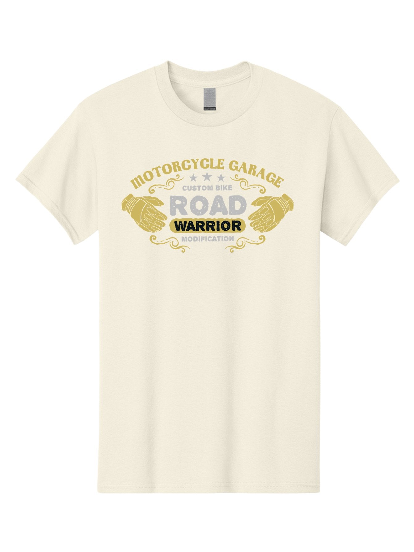 Motorcycle Garage Men'S Graphic Tee, 100% Cotton, Comfortable Casual Summer Wear, Machine Washable, Motorcycle Garage, Custom Bike Modification, Road Warrior, Biker Culture, Motorcycle Customization, Bike Modification, Custom Motorcycles Aae510 3