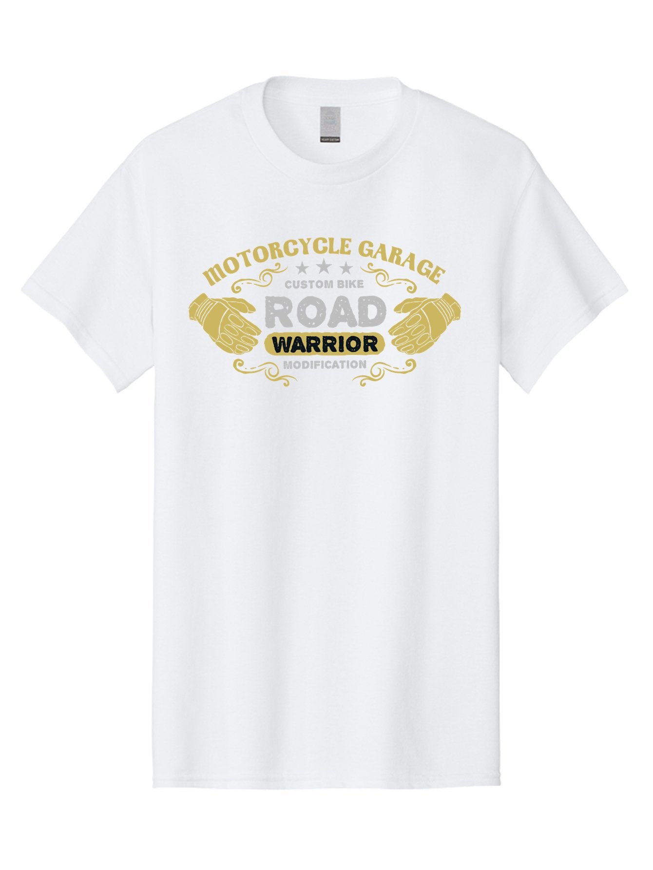 Motorcycle Garage Men'S Graphic Tee, 100% Cotton, Comfortable Casual Summer Wear, Machine Washable, Motorcycle Garage, Custom Bike Modification, Road Warrior, Biker Culture, Motorcycle Customization, Bike Modification, Custom Motorcycles Aae510 5