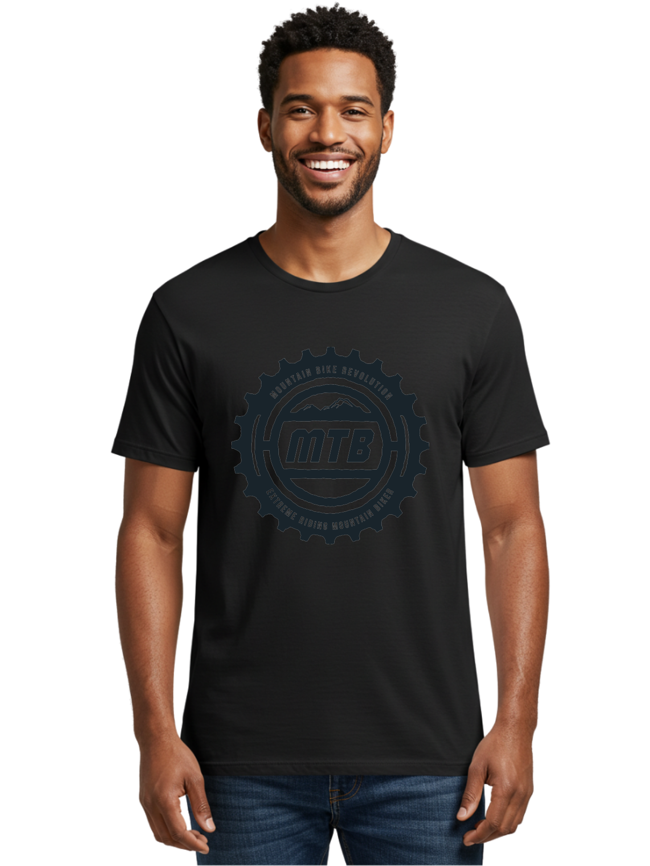 Mountain Bike Men'S Graphic Tee, 100% Cotton, Comfortable Casual Summer Wear, Machine Washable, Mountain Bike Revolution, Extreme Riding, Mountain Biking, Mtb, Cycling Gear, Adventure Sports, Outdoor Enthusiasts, Action-Packed, Thrill-Seeking, Aae511 26
