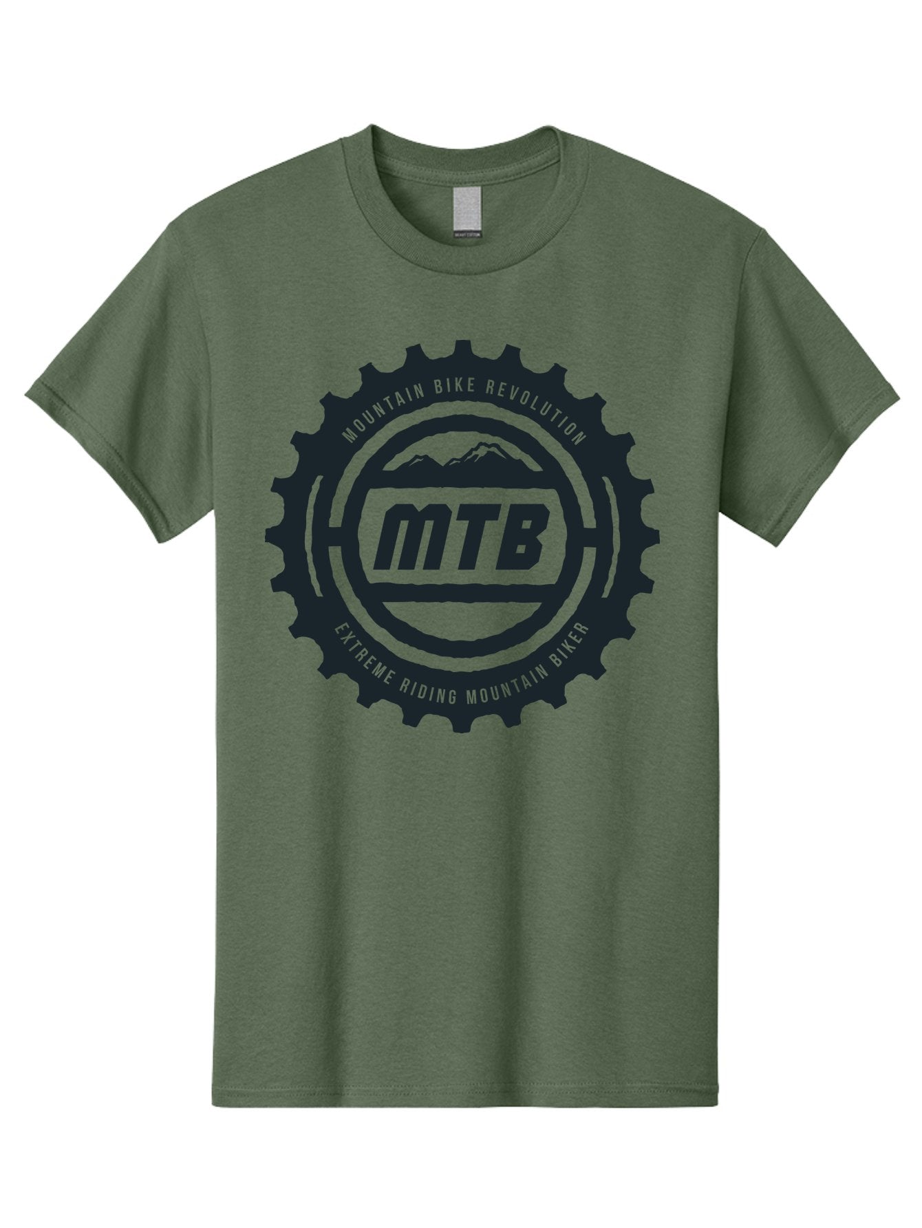 Mountain Bike Men'S Graphic Tee, 100% Cotton, Comfortable Casual Summer Wear, Machine Washable, Mountain Bike Revolution, Extreme Riding, Mountain Biking, Mtb, Cycling Gear, Adventure Sports, Outdoor Enthusiasts, Action-Packed, Thrill-Seeking, Aae511 7