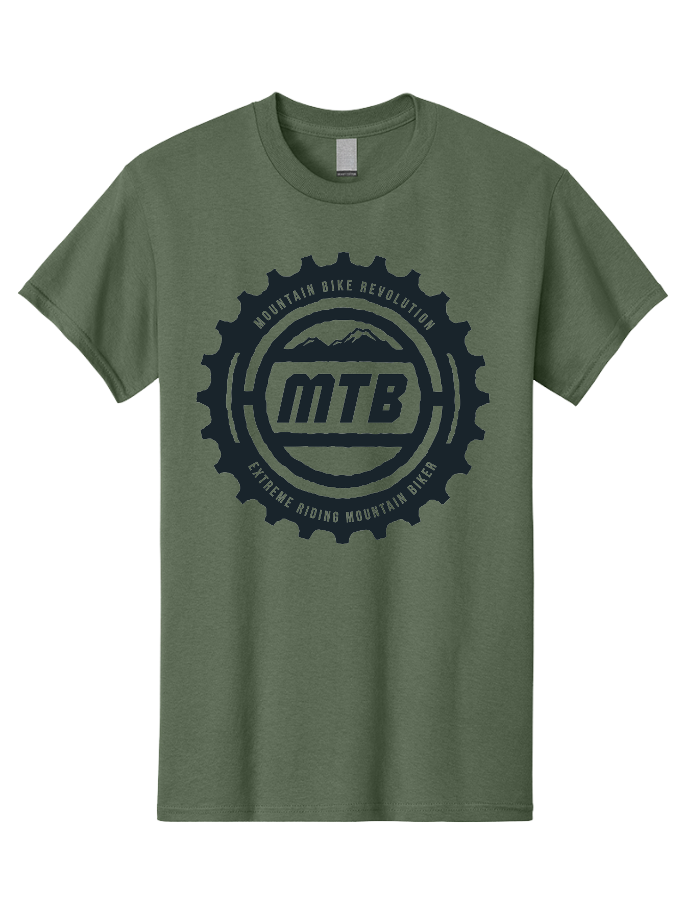 Mountain Bike Men'S Graphic Tee, 100% Cotton, Comfortable Casual Summer Wear, Machine Washable, Mountain Bike Revolution, Extreme Riding, Mountain Biking, Mtb, Cycling Gear, Adventure Sports, Outdoor Enthusiasts, Action-Packed, Thrill-Seeking, Aae511 9