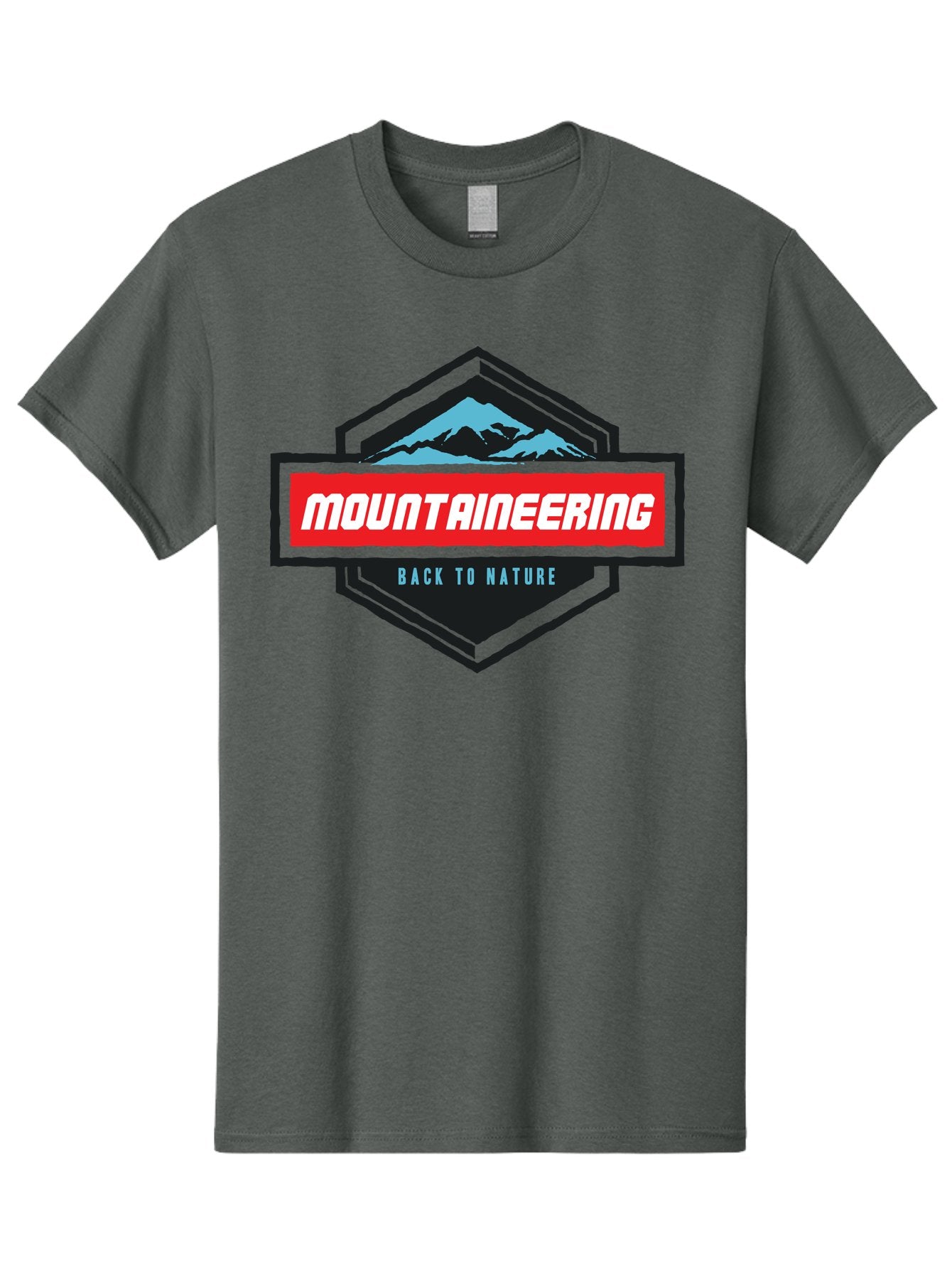 Mountaineering Men'S Graphic Tee, 100% Cotton, Comfortable Casual Summer Wear, Machine Washable, Mountain Landscape, Outdoor Adventures, Nature Escapes, Mountaineering Gear, Hiking Trails, Wilderness Exploration, Outdoor Recreation, Aae512 8