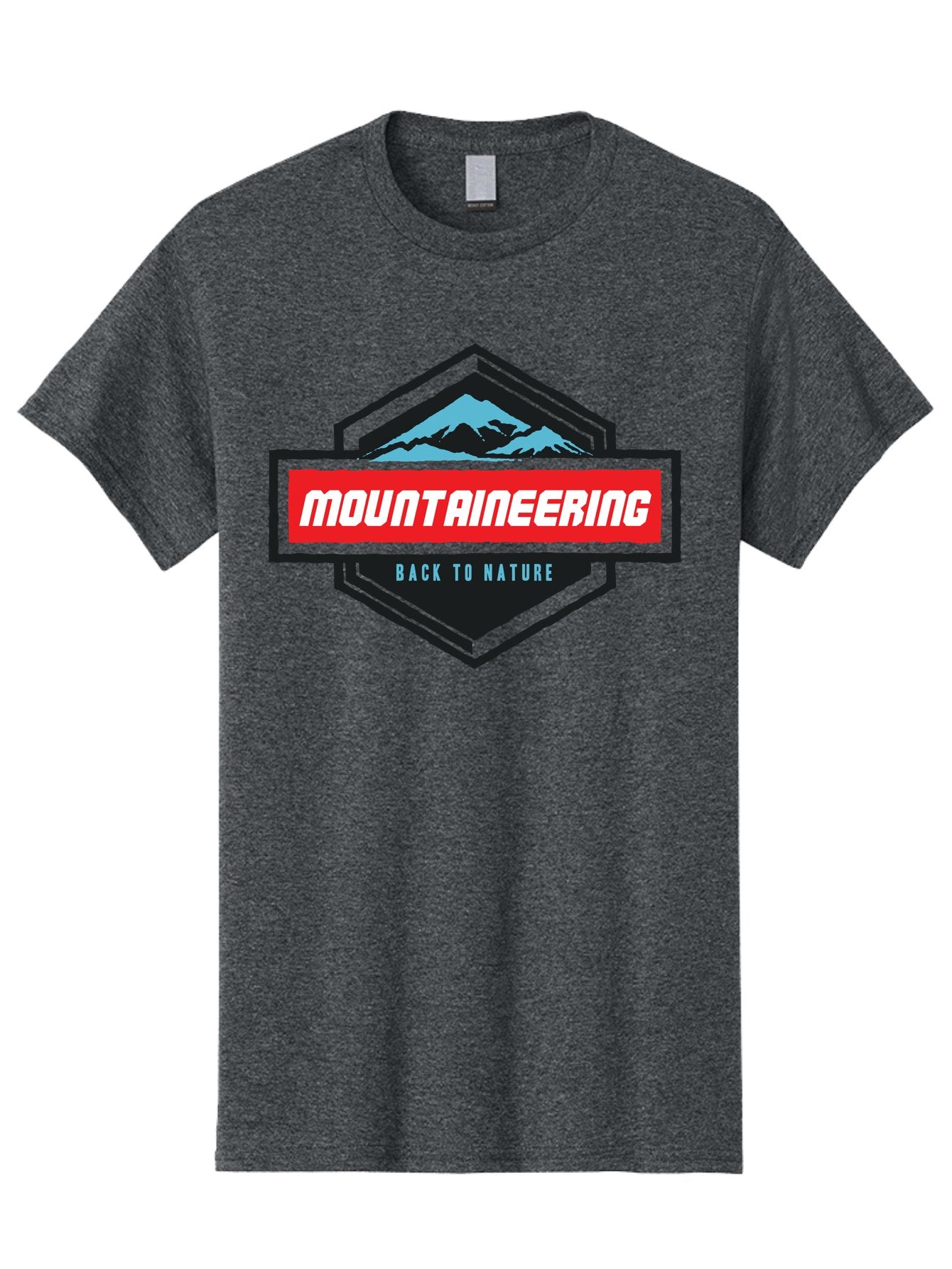 Mountaineering Men'S Graphic Tee, 100% Cotton, Comfortable Casual Summer Wear, Machine Washable, Mountain Landscape, Outdoor Adventures, Nature Escapes, Mountaineering Gear, Hiking Trails, Wilderness Exploration, Outdoor Recreation, Aae512 9