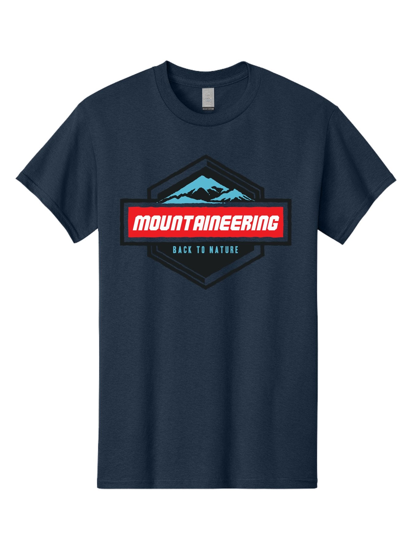 Mountaineering Men'S Graphic Tee, 100% Cotton, Comfortable Casual Summer Wear, Machine Washable, Mountain Landscape, Outdoor Adventures, Nature Escapes, Mountaineering Gear, Hiking Trails, Wilderness Exploration, Outdoor Recreation, Aae512 15