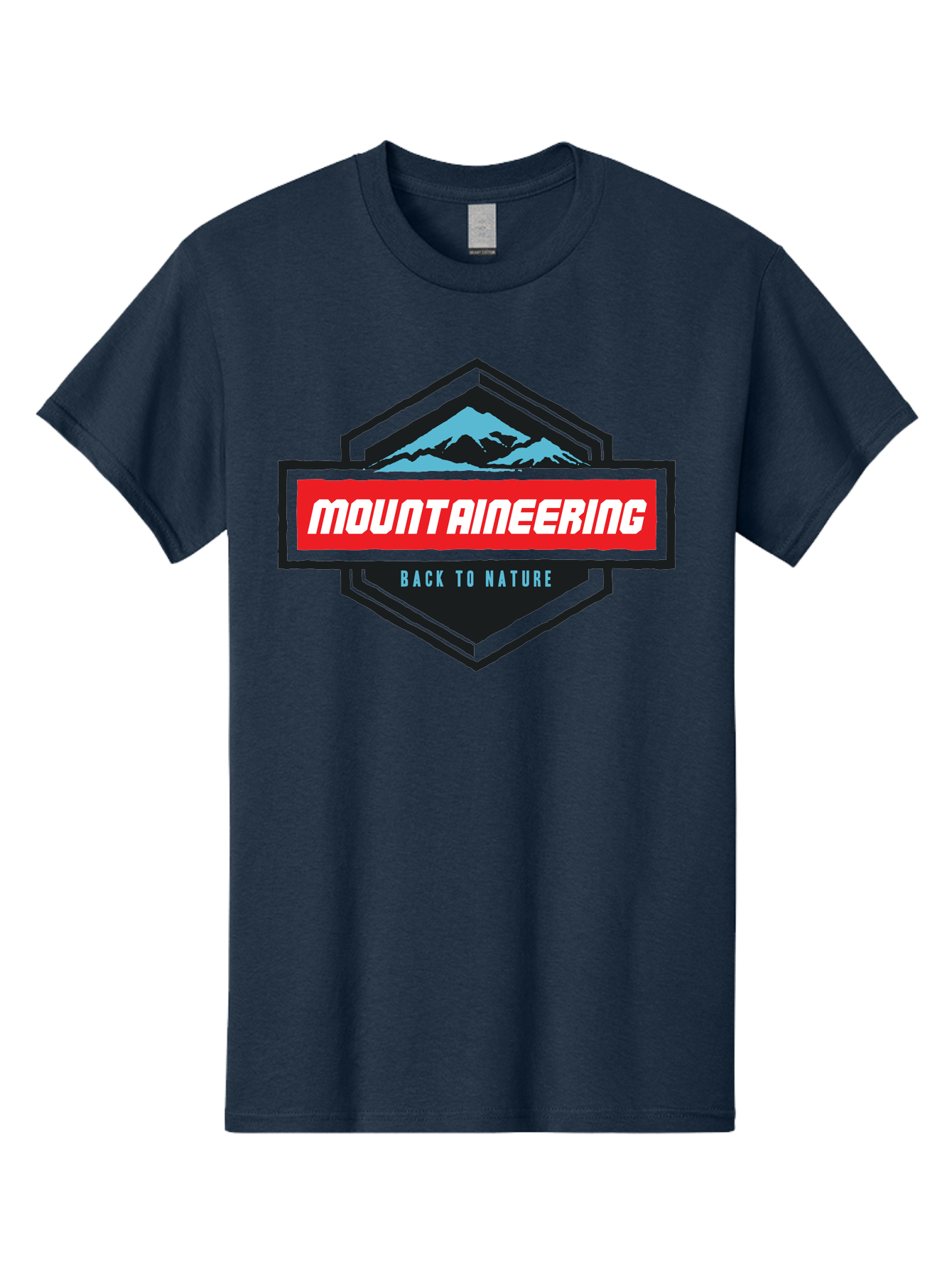 Mountaineering Men'S Graphic Tee, 100% Cotton, Comfortable Casual Summer Wear, Machine Washable, Mountain Landscape, Outdoor Adventures, Nature Escapes, Mountaineering Gear, Hiking Trails, Wilderness Exploration, Outdoor Recreation, Aae512 7