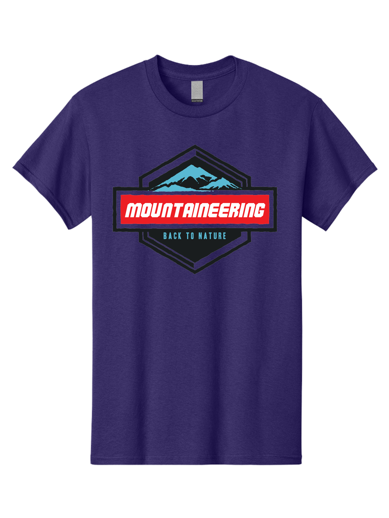 Mountaineering Men'S Graphic Tee, 100% Cotton, Comfortable Casual Summer Wear, Machine Washable, Mountain Landscape, Outdoor Adventures, Nature Escapes, Mountaineering Gear, Hiking Trails, Wilderness Exploration, Outdoor Recreation, Aae512 13