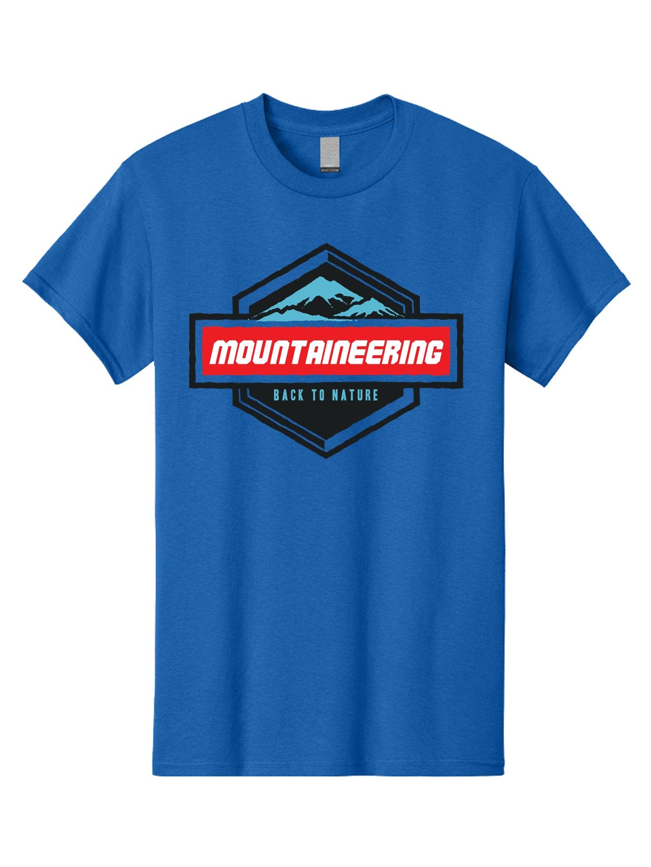 Mountaineering Men'S Graphic Tee, 100% Cotton, Comfortable Casual Summer Wear, Machine Washable, Mountain Landscape, Outdoor Adventures, Nature Escapes, Mountaineering Gear, Hiking Trails, Wilderness Exploration, Outdoor Recreation, Aae512 7