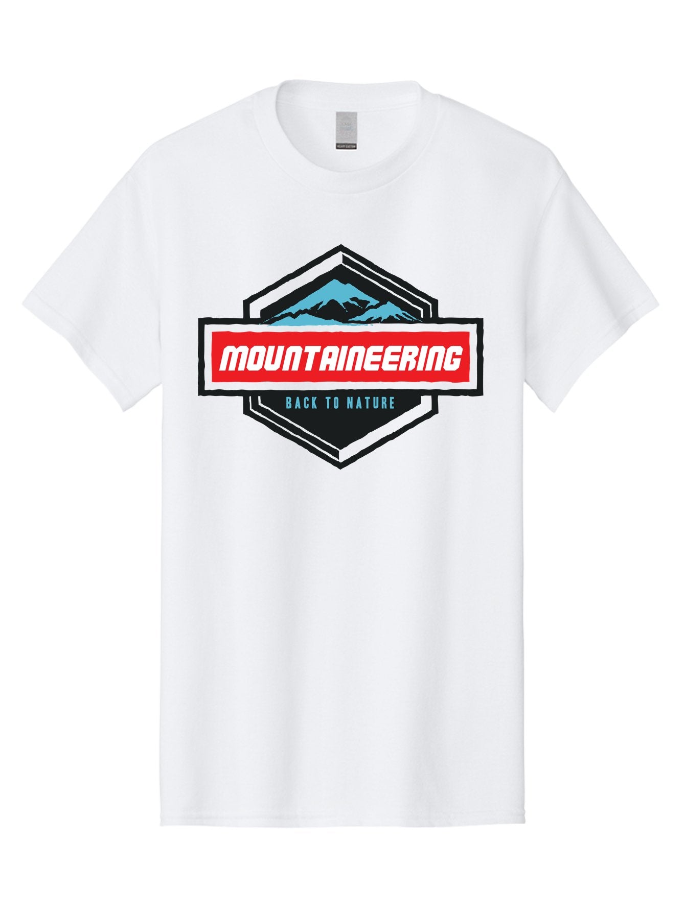Mountaineering Men'S Graphic Tee, 100% Cotton, Comfortable Casual Summer Wear, Machine Washable, Mountain Landscape, Outdoor Adventures, Nature Escapes, Mountaineering Gear, Hiking Trails, Wilderness Exploration, Outdoor Recreation, Aae512 5