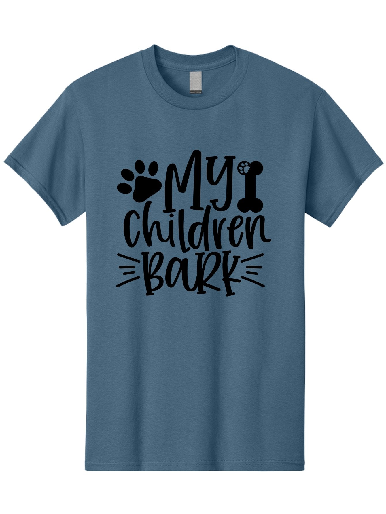 My Children Bark Men'S Graphic Tee, 100% Cotton, Comfortable Casual Summer Wear, Machine Washable, Funny Dog Quote, Dog Owner Gift, Dog Lover Quote, Pet Parenting, Humorous Dog Saying, Dog Mom Quote, Funny Pet Phrase, Dog Dad Gift Aae517 10