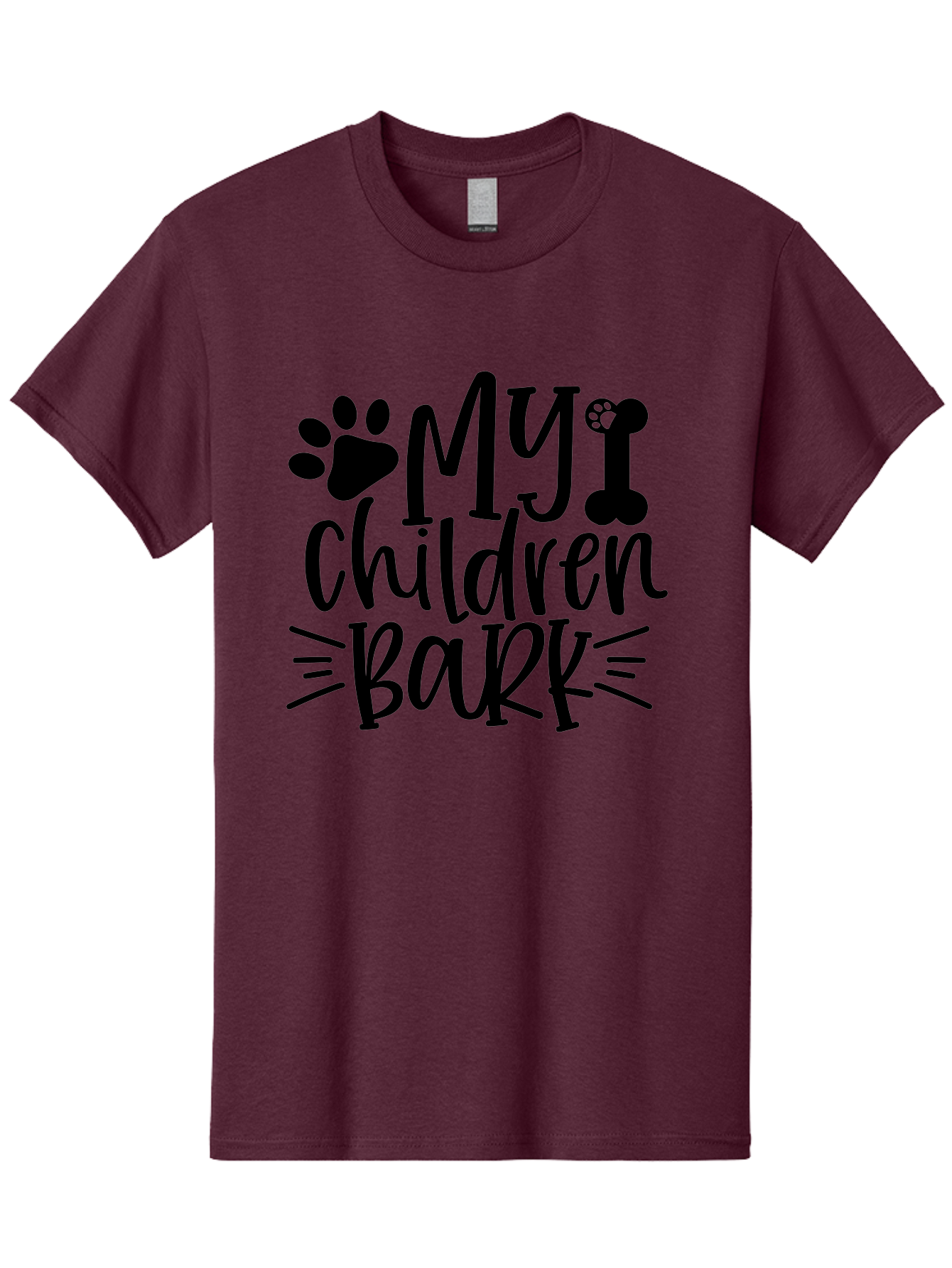 My Children Bark Men'S Graphic Tee, 100% Cotton, Comfortable Casual Summer Wear, Machine Washable, Funny Dog Quote, Dog Owner Gift, Dog Lover Quote, Pet Parenting, Humorous Dog Saying, Dog Mom Quote, Funny Pet Phrase, Dog Dad Gift Aae517 29