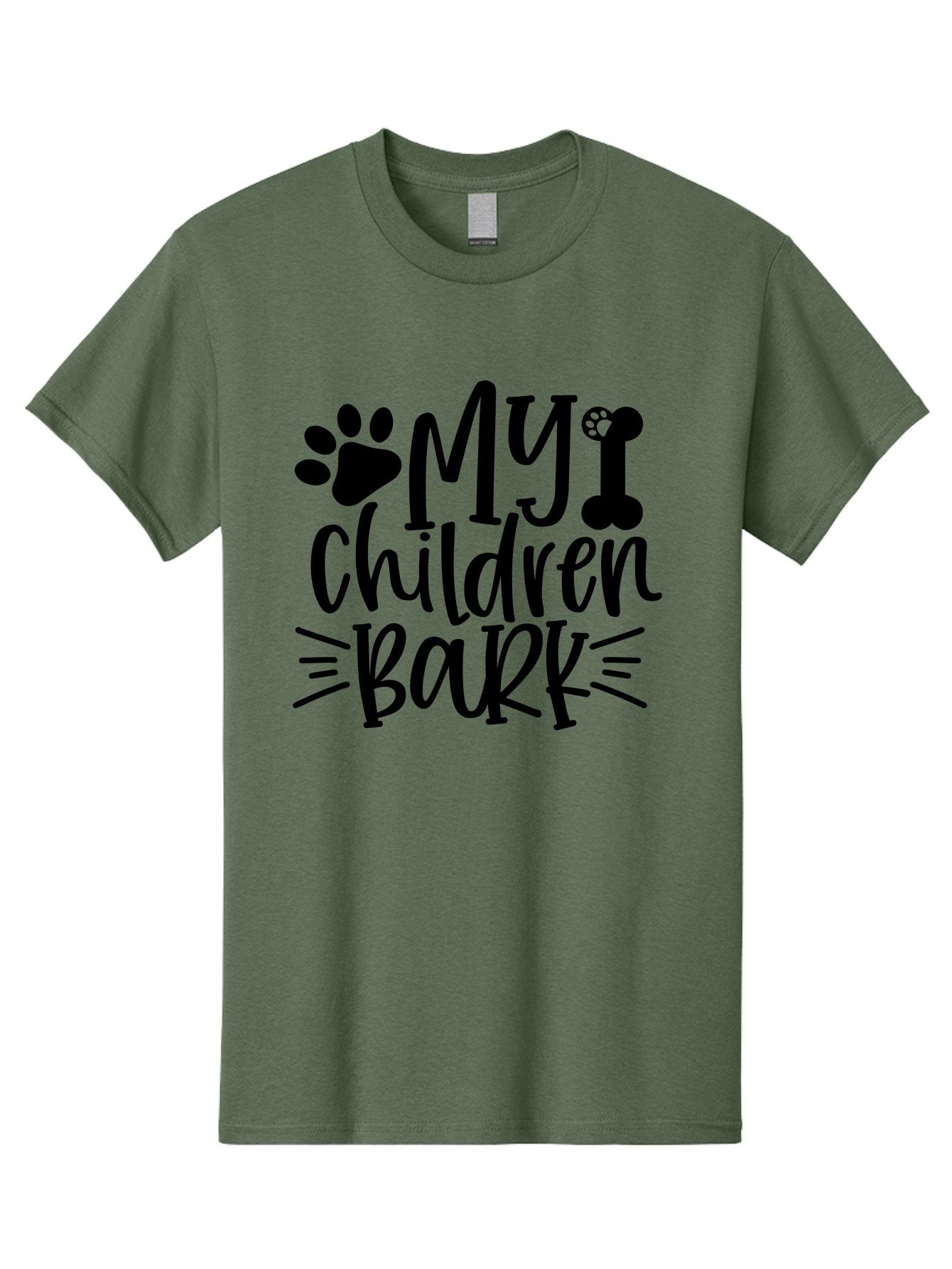 My Children Bark Men'S Graphic Tee, 100% Cotton, Comfortable Casual Summer Wear, Machine Washable, Funny Dog Quote, Dog Owner Gift, Dog Lover Quote, Pet Parenting, Humorous Dog Saying, Dog Mom Quote, Funny Pet Phrase, Dog Dad Gift Aae517 9