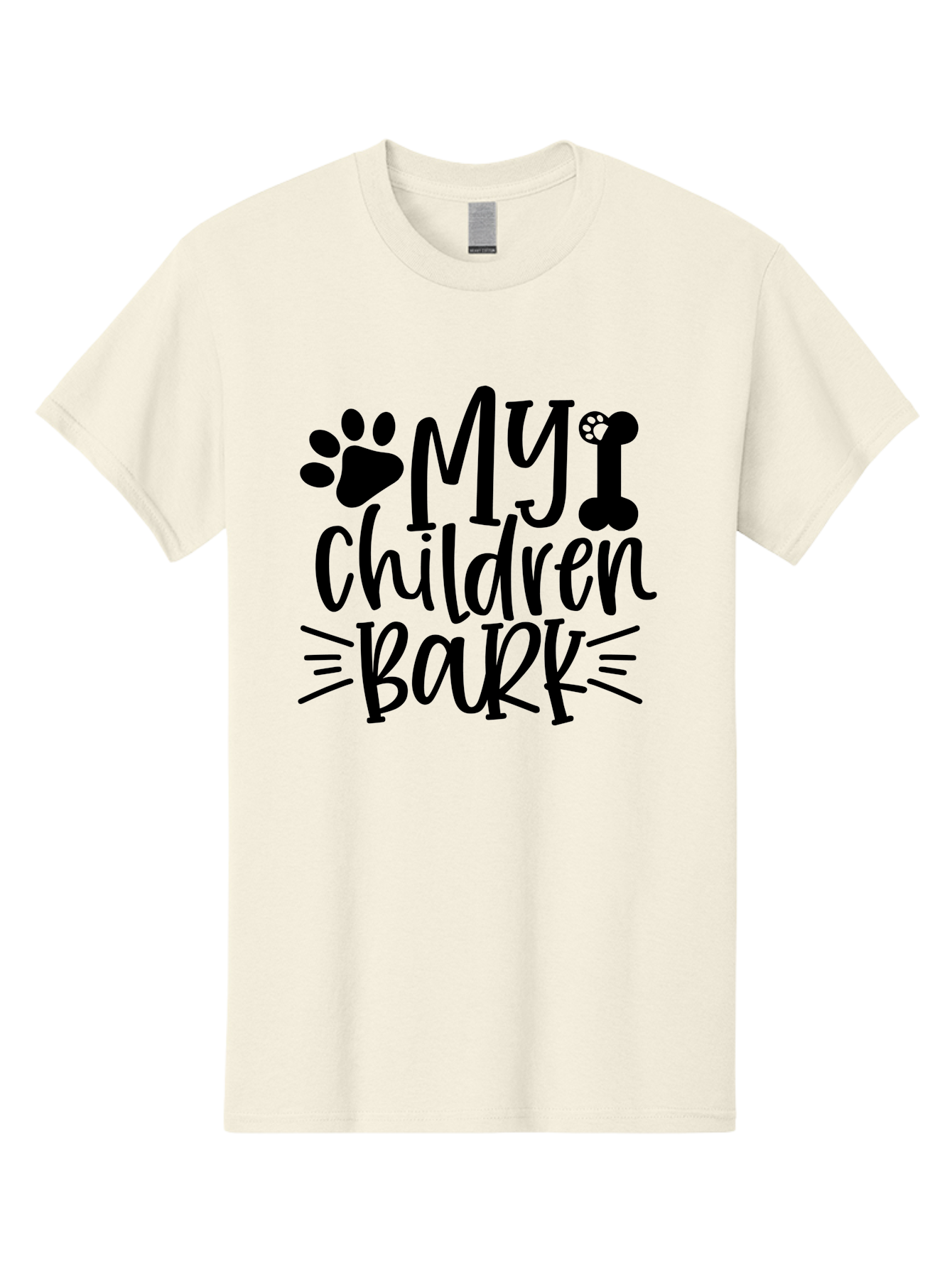 My Children Bark Men'S Graphic Tee, 100% Cotton, Comfortable Casual Summer Wear, Machine Washable, Funny Dog Quote, Dog Owner Gift, Dog Lover Quote, Pet Parenting, Humorous Dog Saying, Dog Mom Quote, Funny Pet Phrase, Dog Dad Gift Aae517 5