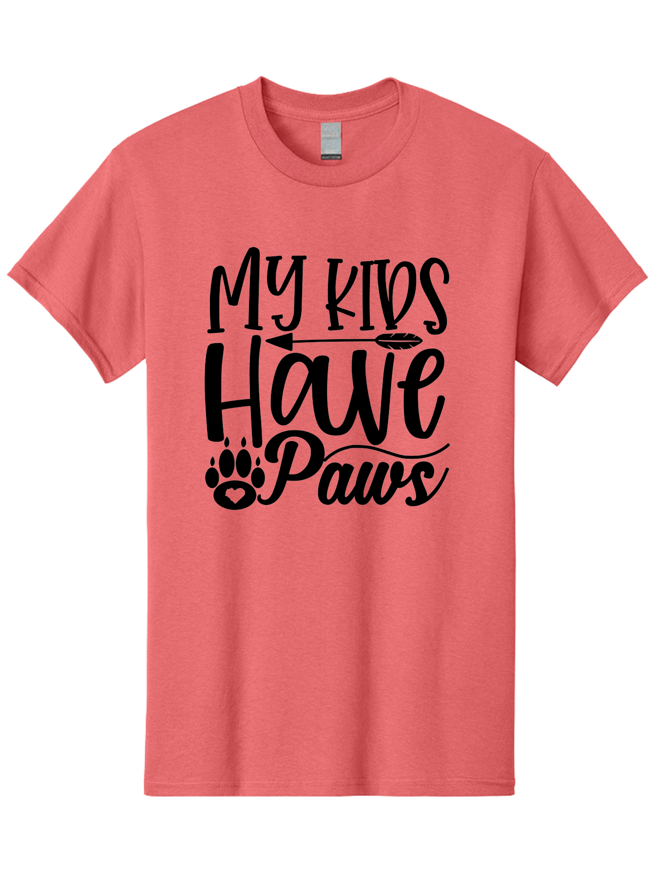 My Kids Have Paws Men'S Graphic Tee, 100% Cotton, Comfortable Casual Summer Wear, Machine Washable, Funny Dog Quote, Pet Owners, Animal Lovers, Kids With Pets, Cute Dog Sayings, Paw Print Design, Dog Mom Gifts Aae521 15