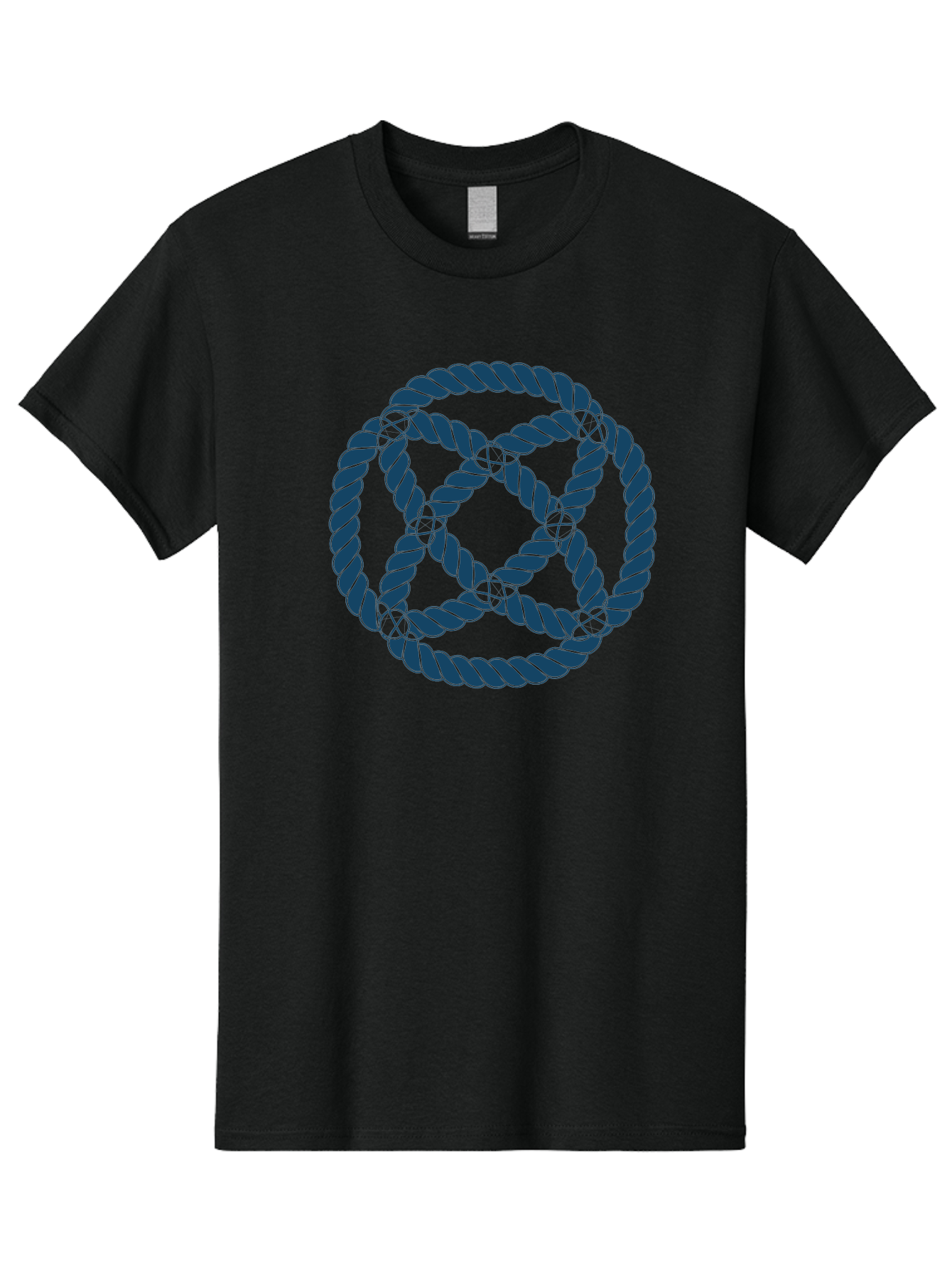 Mystic Rope Grid Men'S Graphic Tee, 100% Cotton, Comfortable Casual Summer Wear, Machine Washable, Celtic Knot, Interlocking Pattern, Rope Design, Twisted Elements, Abstract Shape, Geometric Form, Symbolic Icon, Traditional Motif, Aae528 5