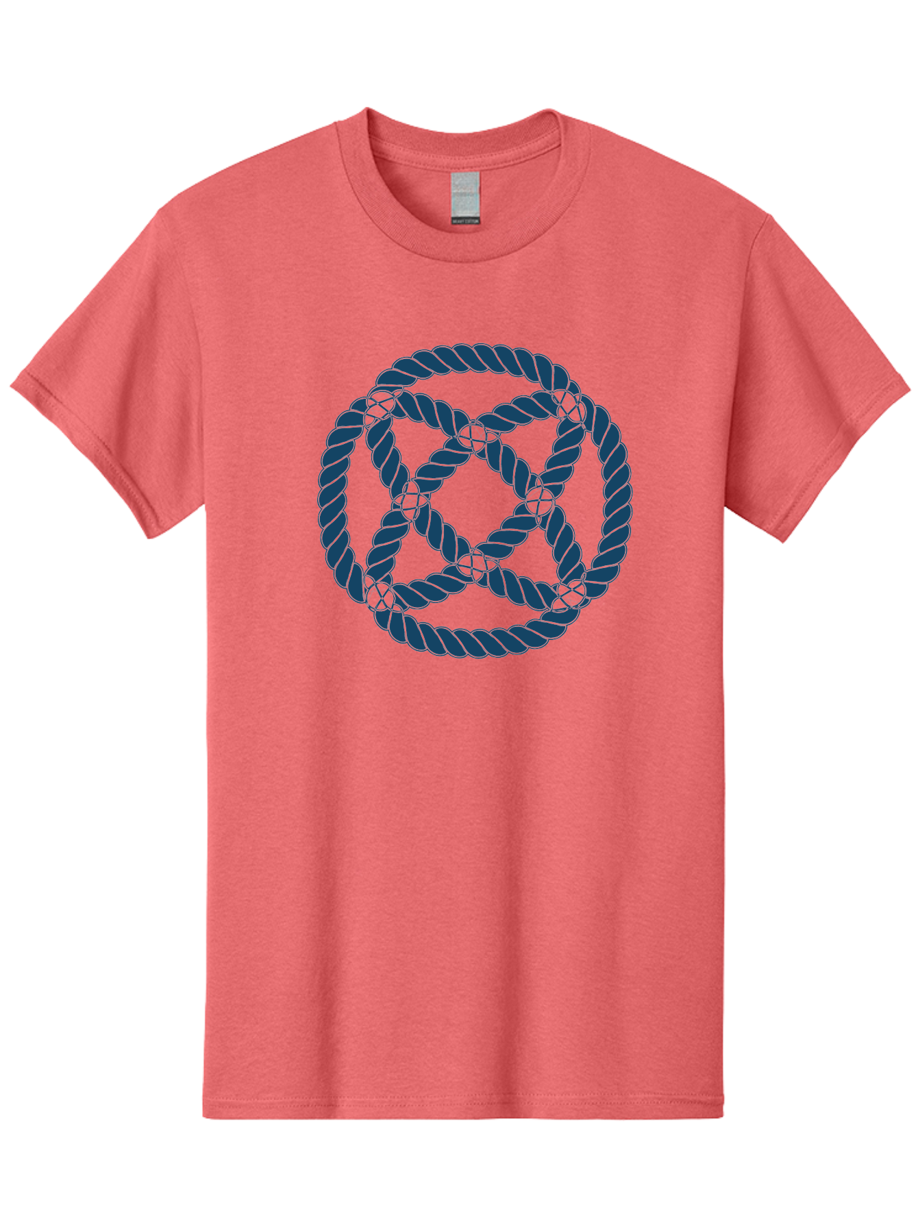 Mystic Rope Grid Men'S Graphic Tee, 100% Cotton, Comfortable Casual Summer Wear, Machine Washable, Celtic Knot, Interlocking Pattern, Rope Design, Twisted Elements, Abstract Shape, Geometric Form, Symbolic Icon, Traditional Motif, Aae528 15
