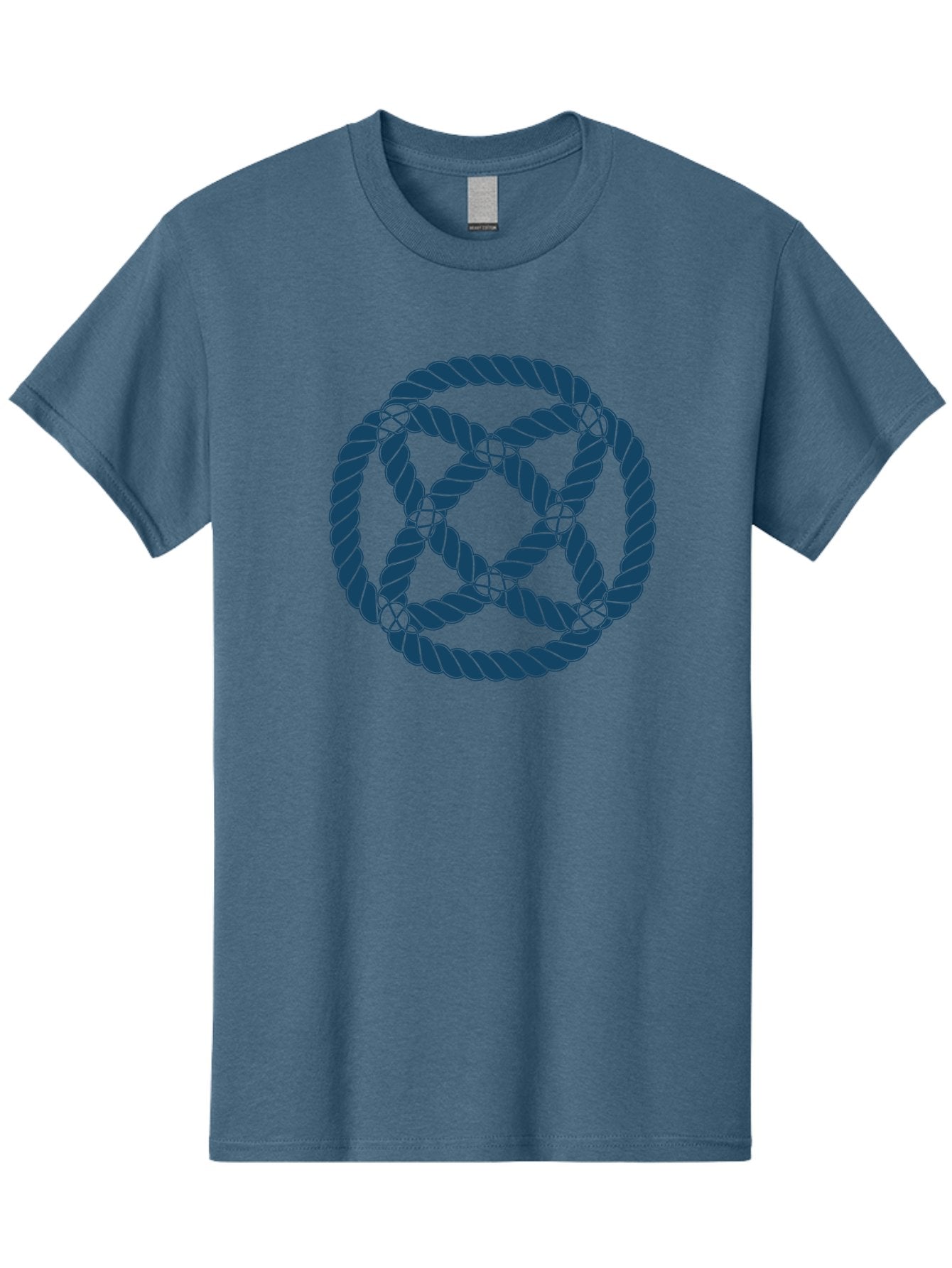 Mystic Rope Grid Men'S Graphic Tee, 100% Cotton, Comfortable Casual Summer Wear, Machine Washable, Celtic Knot, Interlocking Pattern, Rope Design, Twisted Elements, Abstract Shape, Geometric Form, Symbolic Icon, Traditional Motif, Aae528 9