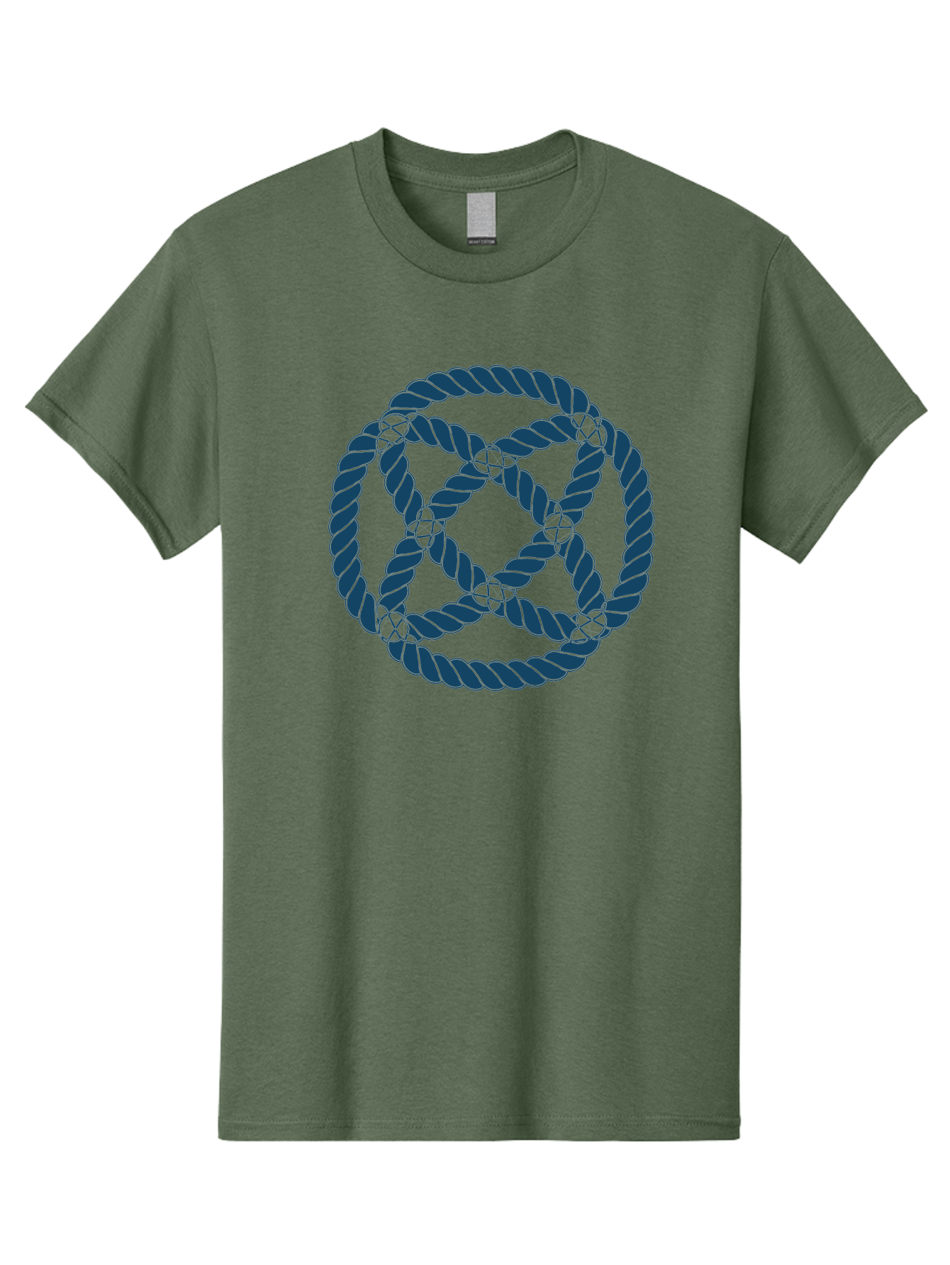 Mystic Rope Grid Men'S Graphic Tee, 100% Cotton, Comfortable Casual Summer Wear, Machine Washable, Celtic Knot, Interlocking Pattern, Rope Design, Twisted Elements, Abstract Shape, Geometric Form, Symbolic Icon, Traditional Motif, Aae528 21