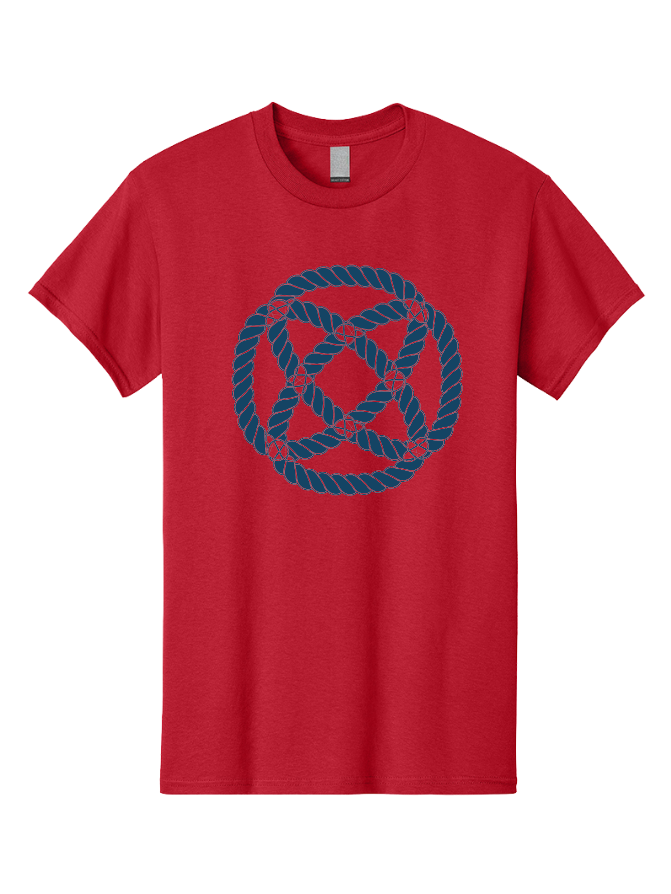 Mystic Rope Grid Men'S Graphic Tee, 100% Cotton, Comfortable Casual Summer Wear, Machine Washable, Celtic Knot, Interlocking Pattern, Rope Design, Twisted Elements, Abstract Shape, Geometric Form, Symbolic Icon, Traditional Motif, Aae528 27