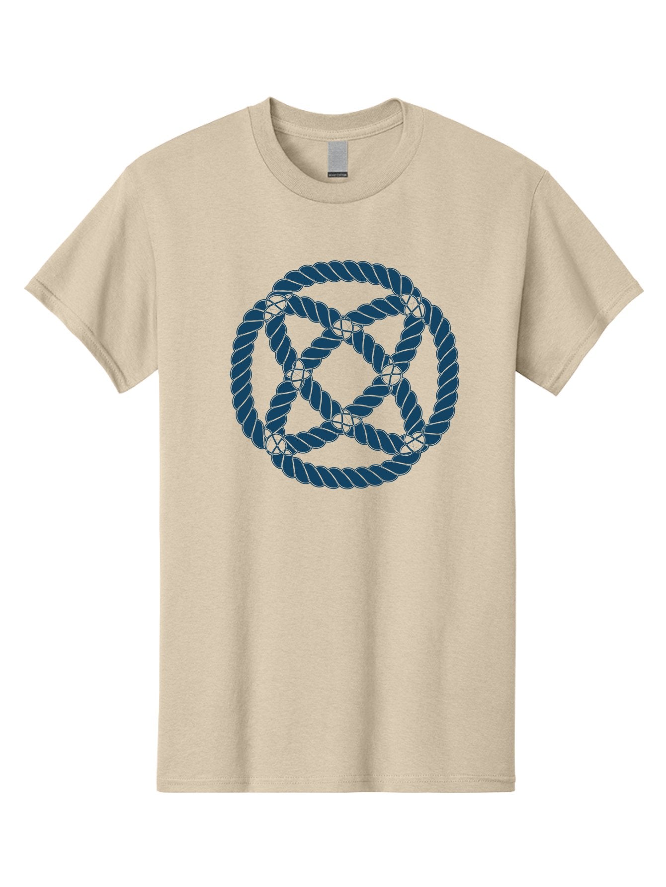 Mystic Rope Grid Men'S Graphic Tee, 100% Cotton, Comfortable Casual Summer Wear, Machine Washable, Celtic Knot, Interlocking Pattern, Rope Design, Twisted Elements, Abstract Shape, Geometric Form, Symbolic Icon, Traditional Motif, Aae528 8