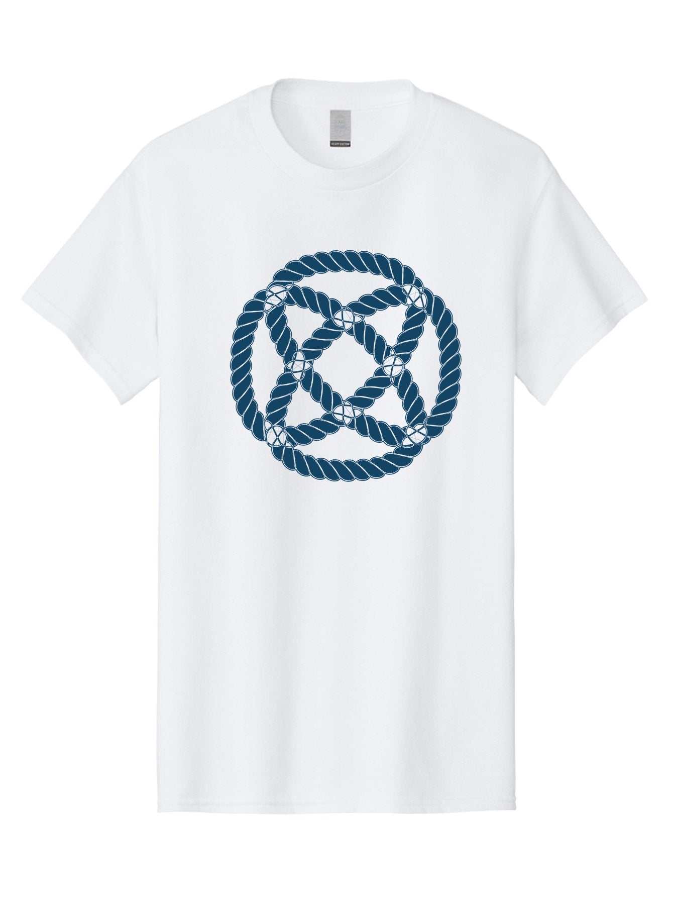 Mystic Rope Grid Men'S Graphic Tee, 100% Cotton, Comfortable Casual Summer Wear, Machine Washable, Celtic Knot, Interlocking Pattern, Rope Design, Twisted Elements, Abstract Shape, Geometric Form, Symbolic Icon, Traditional Motif, Aae528 6