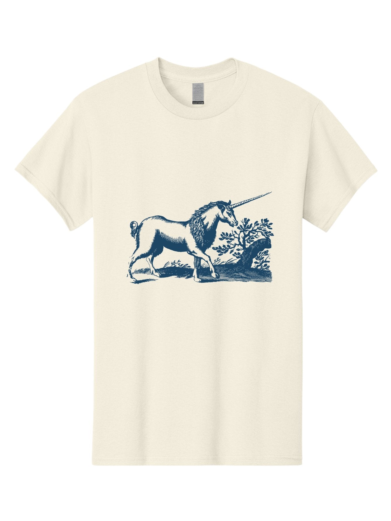 Mystic Unicorn Forest Men'S Graphic Tee, 100% Cotton, Comfortable Casual Summer Wear, Machine Washable, Unicorn, Mythical Creature, Fantasy Art, Horse With Horn, Magical Being, Legendary Animal, Folklore, Mythology, Symbolic Creature Aae529 7