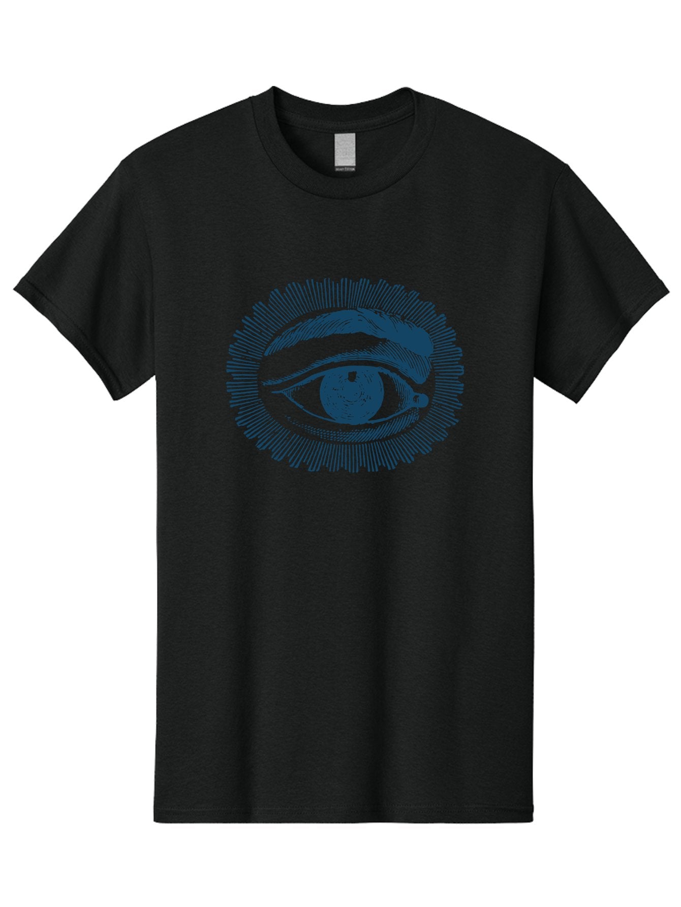 Eye Men'S Graphic Tee, 100% Cotton, Comfortable Casual Summer Wear, Machine Washable, All-Seeing Eye, Eye Of Providence, Divine Guidance, Spiritual Symbolism, Mystical Illustration, Sketch Art, Abstract Shapes, Geometric Pattern, Aae530 5