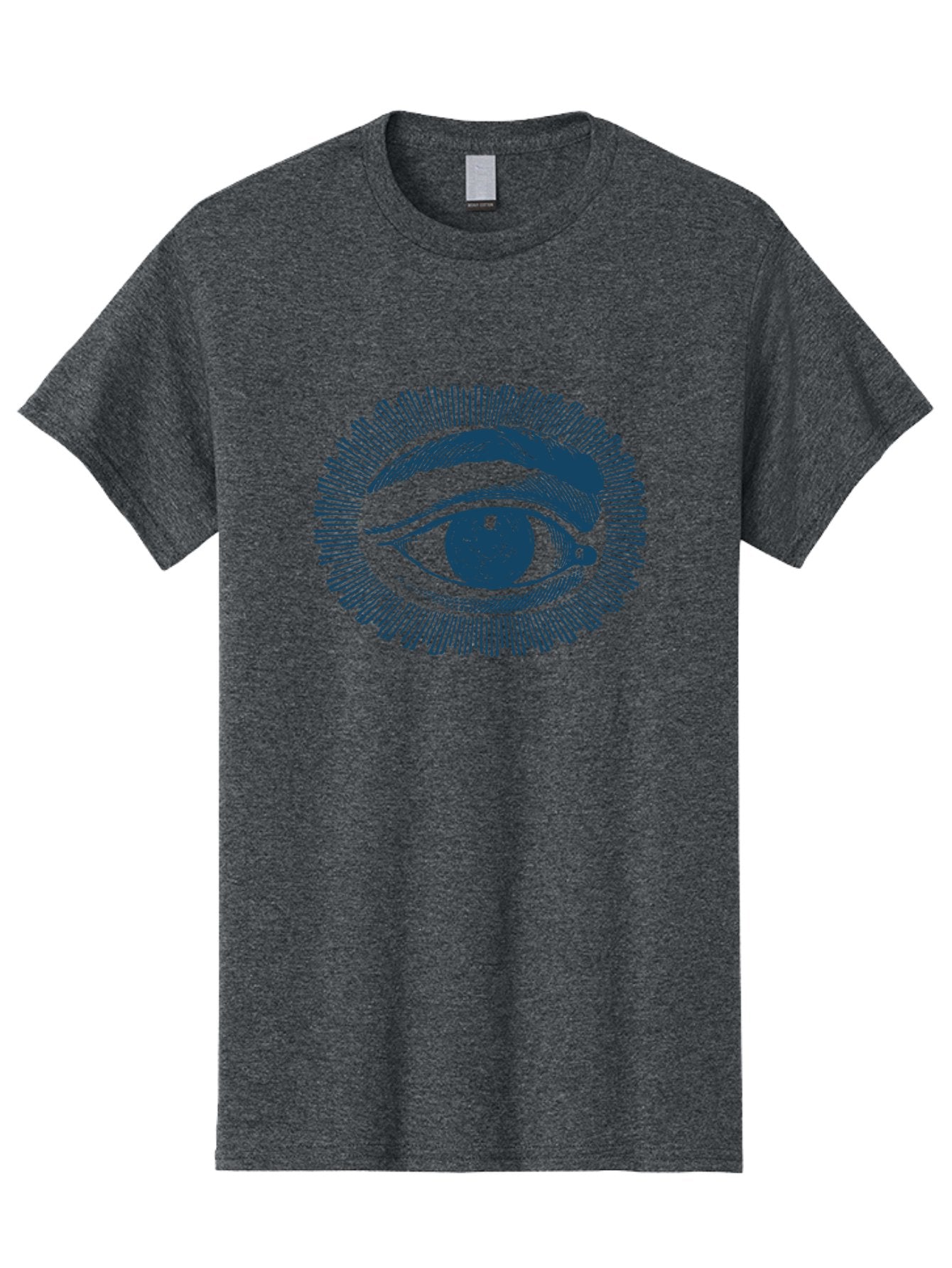 Eye Men'S Graphic Tee, 100% Cotton, Comfortable Casual Summer Wear, Machine Washable, All-Seeing Eye, Eye Of Providence, Divine Guidance, Spiritual Symbolism, Mystical Illustration, Sketch Art, Abstract Shapes, Geometric Pattern, Aae530