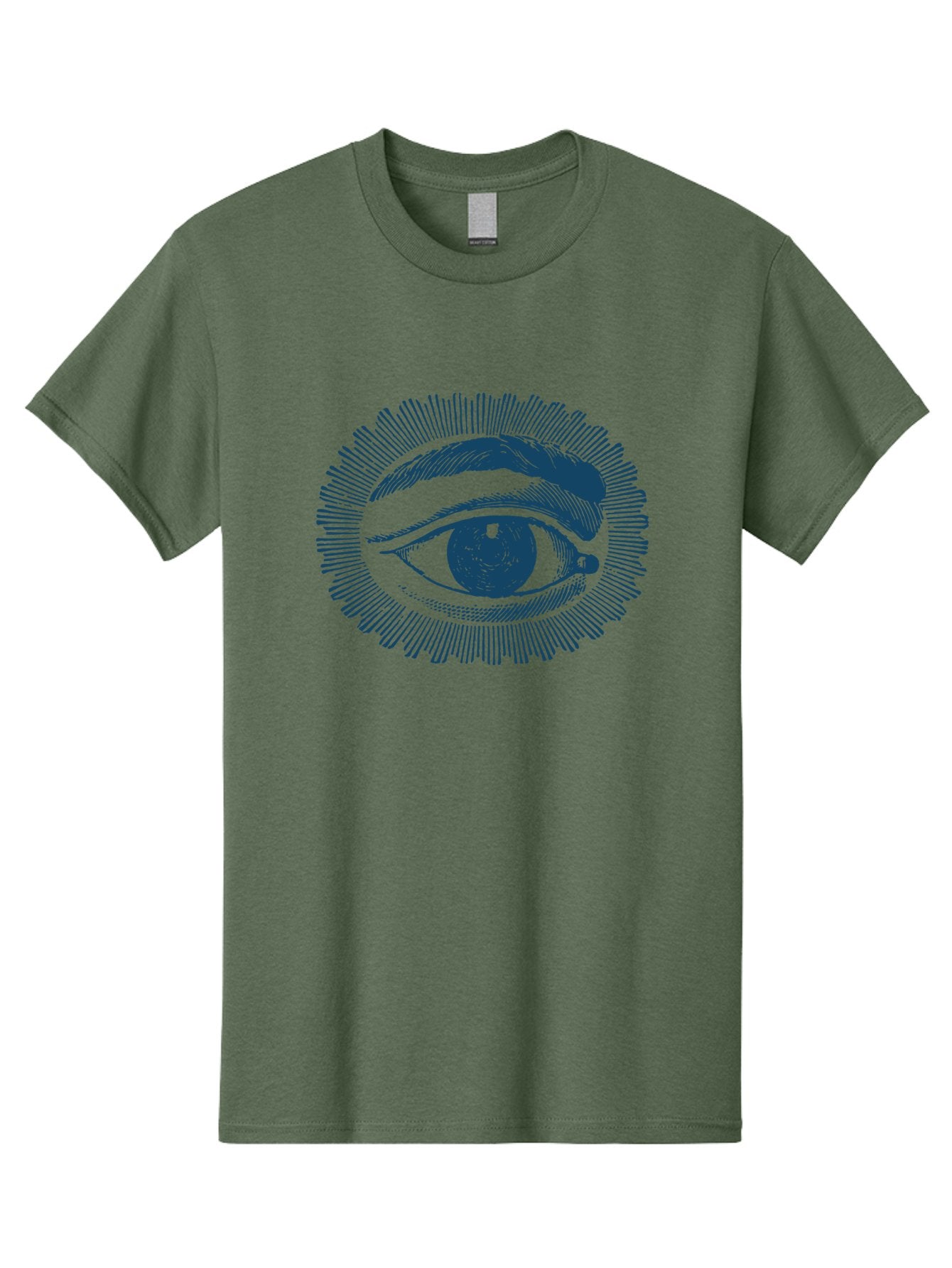 Eye Men'S Graphic Tee, 100% Cotton, Comfortable Casual Summer Wear, Machine Washable, All-Seeing Eye, Eye Of Providence, Divine Guidance, Spiritual Symbolism, Mystical Illustration, Sketch Art, Abstract Shapes, Geometric Pattern, Aae530 4