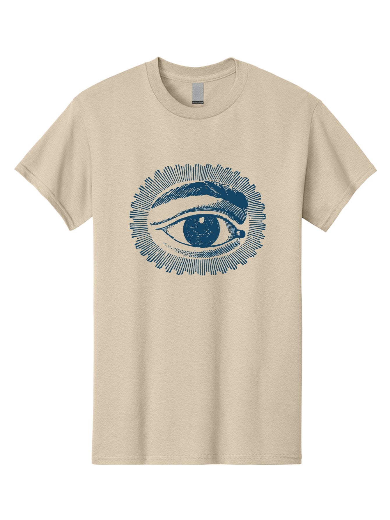 Eye Men'S Graphic Tee, 100% Cotton, Comfortable Casual Summer Wear, Machine Washable, All-Seeing Eye, Eye Of Providence, Divine Guidance, Spiritual Symbolism, Mystical Illustration, Sketch Art, Abstract Shapes, Geometric Pattern, Aae530 10