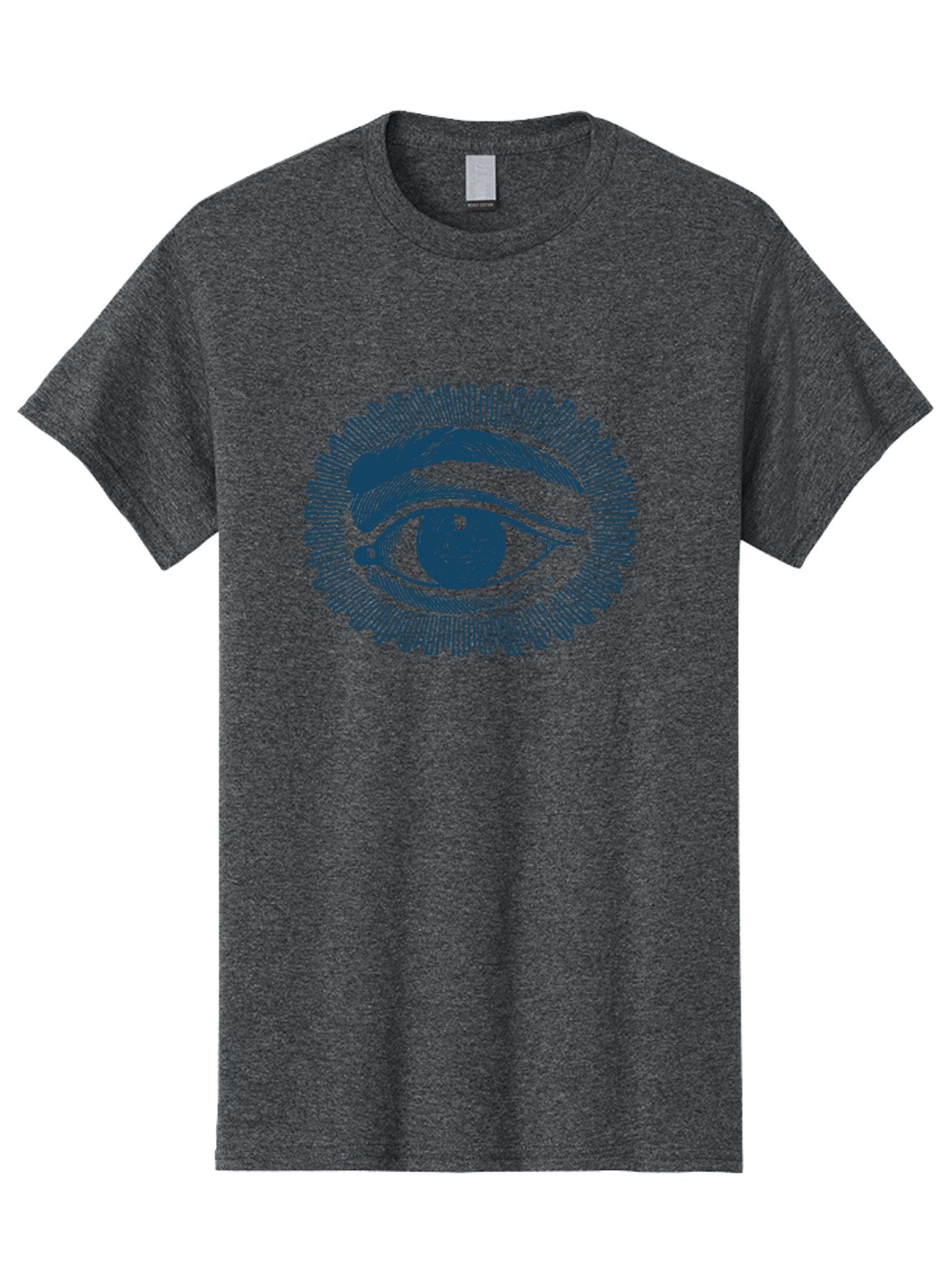 Mystical Style Eye 2 Men'S Graphic Tee, 100% Cotton, Comfortable Casual Summer Wear, Machine Washable, All-Seeing Eye, Human Eye, Close-Up View, Eyebrow Detail, Line Art, Mystical Symbol, Illustration Art, Symbol Of Insight Aae531 7