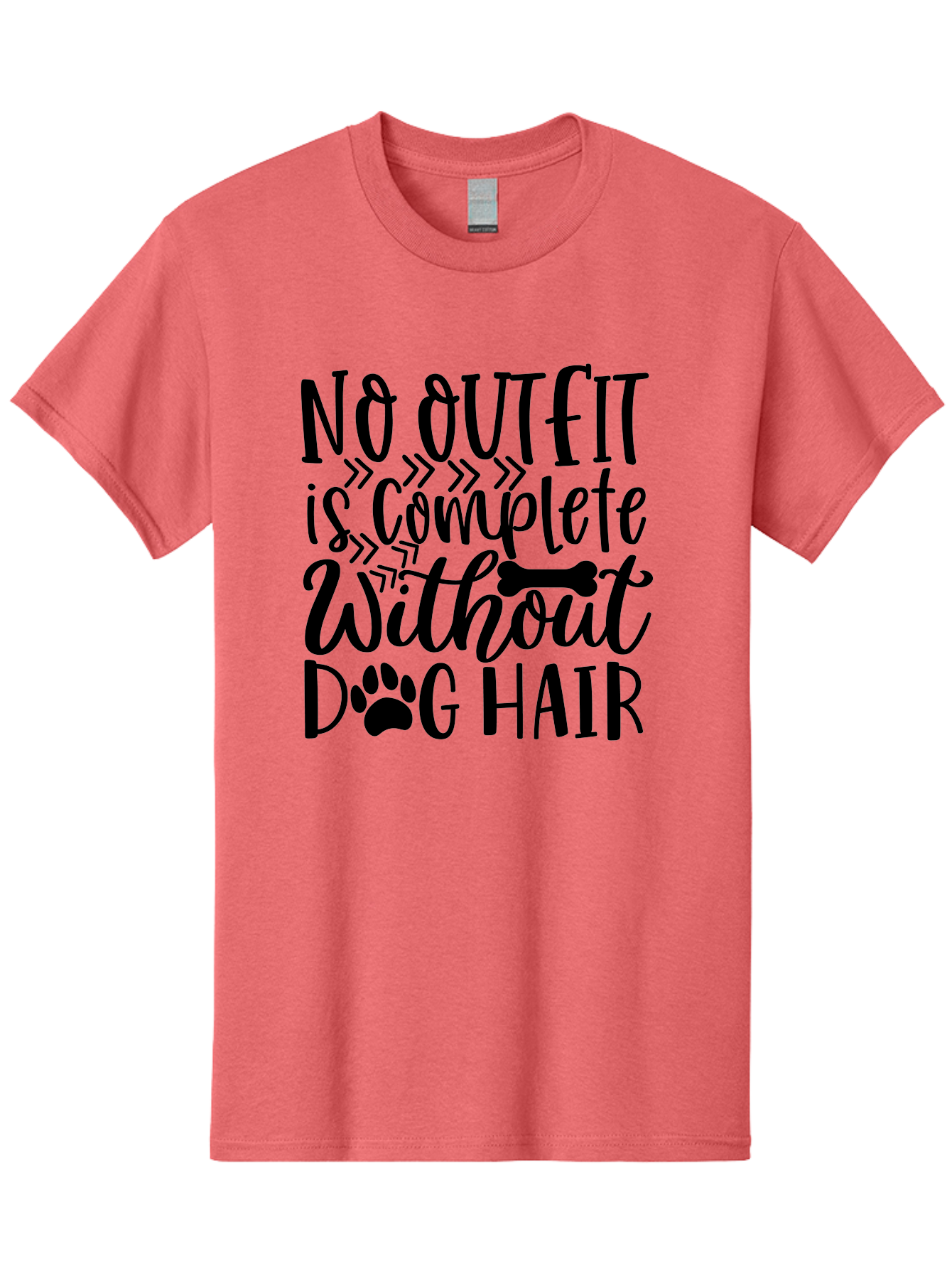 No Outfit Is Complete Without Dog Hair Men'S Graphic Tee, 100% Cotton, Comfortable Casual Summer Wear, Machine Washable, Funny Dog Quote, Dog Hair Humor, Pet Owners Joke, Dog Lovers Gift, Dog Hair On Clothes, Pet Hair Humor, Dog Sayings Aae536 7
