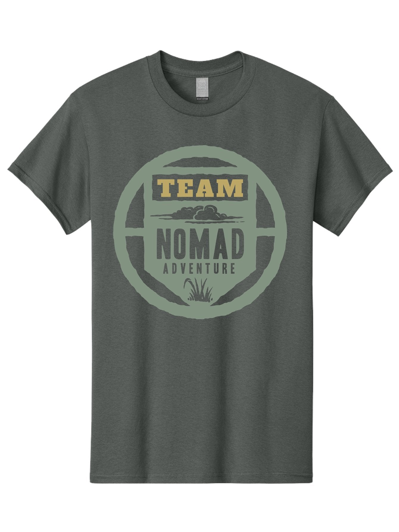 Nomad Men'S Graphic Tee, 100% Cotton, Comfortable Casual Summer Wear, Machine Washable, Adventure Team Logo, Nomadic Lifestyle, Travel Emblem, Exploration Symbol, Outdoor Adventure, Wanderlust Spirit, Adventure Seekers Aae538 8