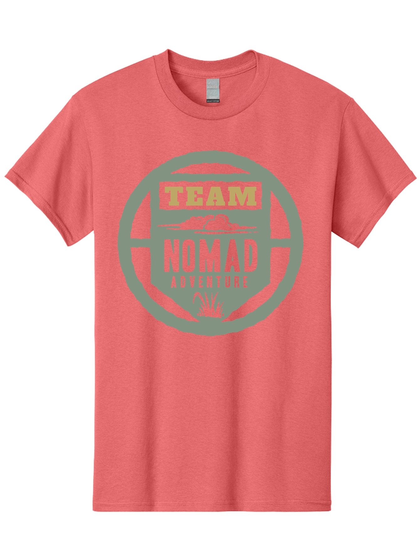 Nomad Men'S Graphic Tee, 100% Cotton, Comfortable Casual Summer Wear, Machine Washable, Adventure Team Logo, Nomadic Lifestyle, Travel Emblem, Exploration Symbol, Outdoor Adventure, Wanderlust Spirit, Adventure Seekers Aae538 7