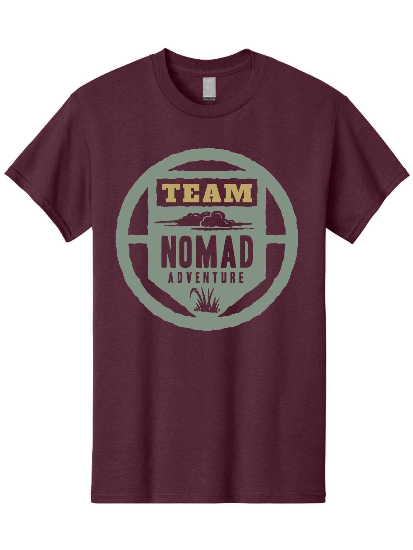 Nomad Men'S Graphic Tee, 100% Cotton, Comfortable Casual Summer Wear, Machine Washable, Adventure Team Logo, Nomadic Lifestyle, Travel Emblem, Exploration Symbol, Outdoor Adventure, Wanderlust Spirit, Adventure Seekers Aae538 4