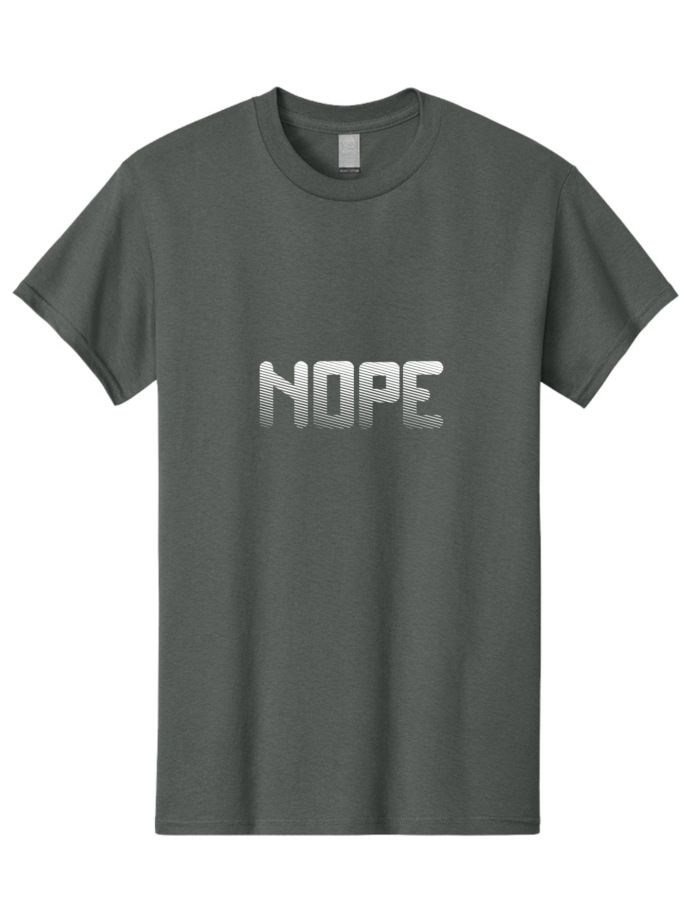 Nope Men'S Graphic Tee, 100% Cotton, Comfortable Casual Summer Wear, Machine Washable, Nope Text, Glitchy Text Effect, Glitch Art, Distorted Font, Futuristic, Digital Error, Distorted Letters, Abstract, Error Message, Retro Aae539 12