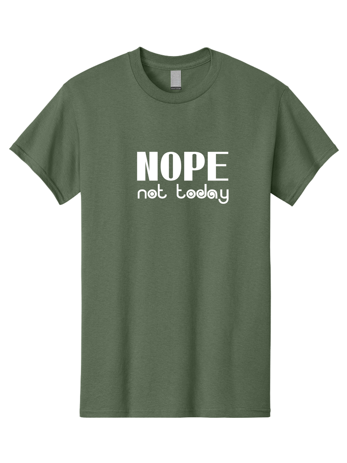 Nope Not Today Men'S Graphic Tee, 100% Cotton, Comfortable Casual Summer Wear, Machine Washable, Nope Not Today, Funny Quote, Humorous Saying, Refusal Phrase, Sassy Expression, Bold Text, Playful Font, Witty Remark, Modern Design Aae540 17