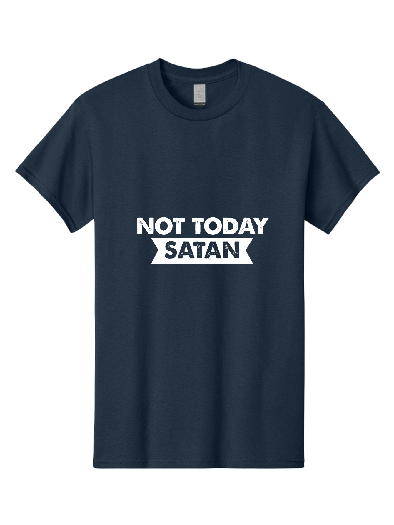 Not Today Satan Men'S Graphic Tee, 100% Cotton, Comfortable Casual Summer Wear, Machine Washable, Motivational Quote, Inspirational Saying, Satan Phrase, Not Today Satan, Empowerment Message, Funny Saying, Spiritual Quote, Humor, Witty Phrase Aae541 13