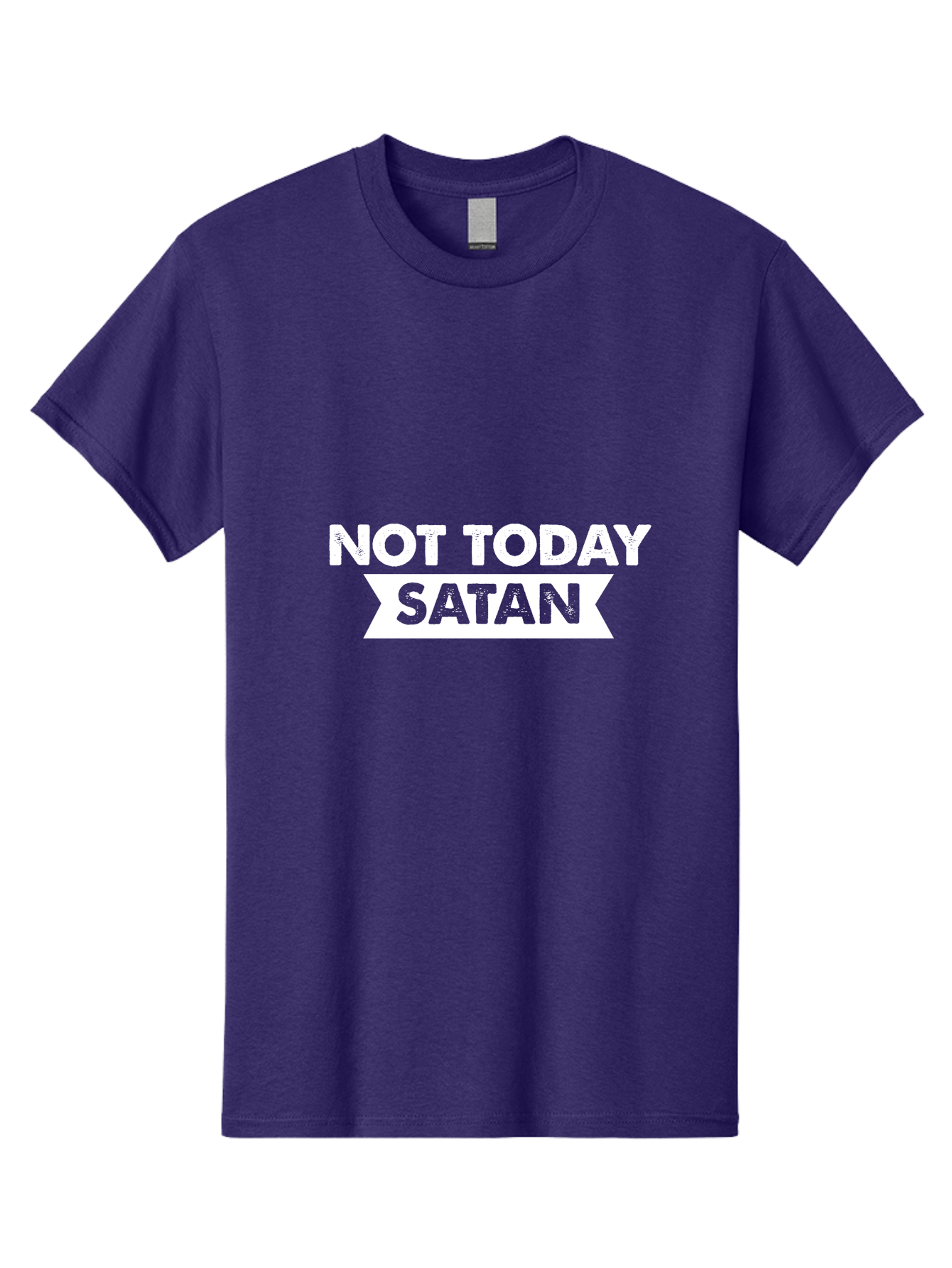 Not Today Satan Men'S Graphic Tee, 100% Cotton, Comfortable Casual Summer Wear, Machine Washable, Motivational Quote, Inspirational Saying, Satan Phrase, Not Today Satan, Empowerment Message, Funny Saying, Spiritual Quote, Humor, Witty Phrase Aae541 11