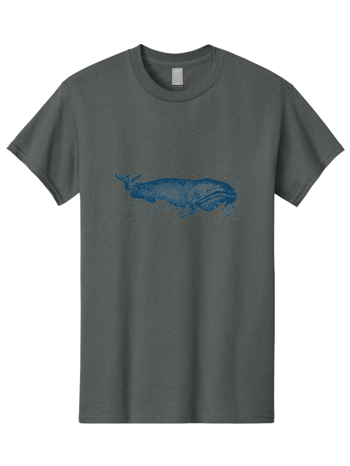 Ocean Giant Whale Men'S Graphic Tee, 100% Cotton, Comfortable Casual Summer Wear, Machine Washable, Tapir, Wild Animal, Wildlife, Forest Creature, Exotic Species, Large Mammal Aae547