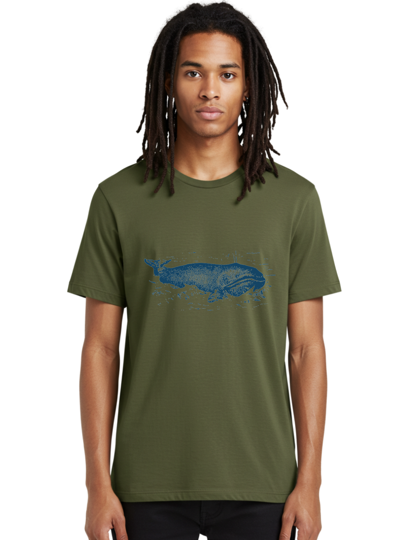 Ocean Giant Whale Men'S Graphic Tee, 100% Cotton, Comfortable Casual Summer Wear, Machine Washable, Tapir, Wild Animal, Wildlife, Forest Creature, Exotic Species, Large Mammal Aae547 16