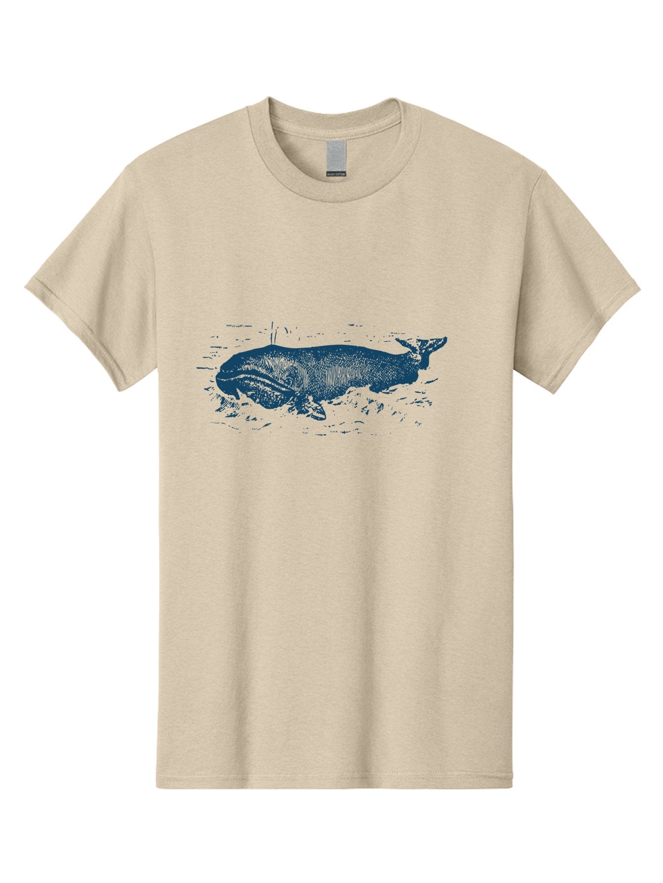Ocean Soul Men'S Graphic Tee, 100% Cotton, Comfortable Casual Summer Wear, Machine Washable, Whale In Water, Marine Life, Ocean Creature, Aquatic Mammal, Large Sea Animal, Wildlife Illustration, Monochrome Art Aae548 13