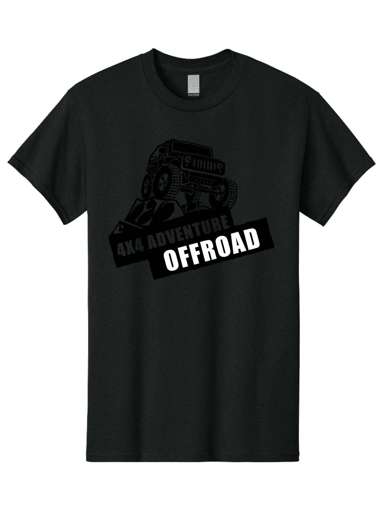 Offroad Adventure Men'S Graphic Tee, 100% Cotton, Comfortable Casual Summer Wear, Machine Washable, 4X4 Adventure, Offroad Vehicle, Rugged Terrain, Jeep Wrangler, Outdoor Excitement, Adventure Seeking, Offroading, Four-Wheel Drive, Aae550 4
