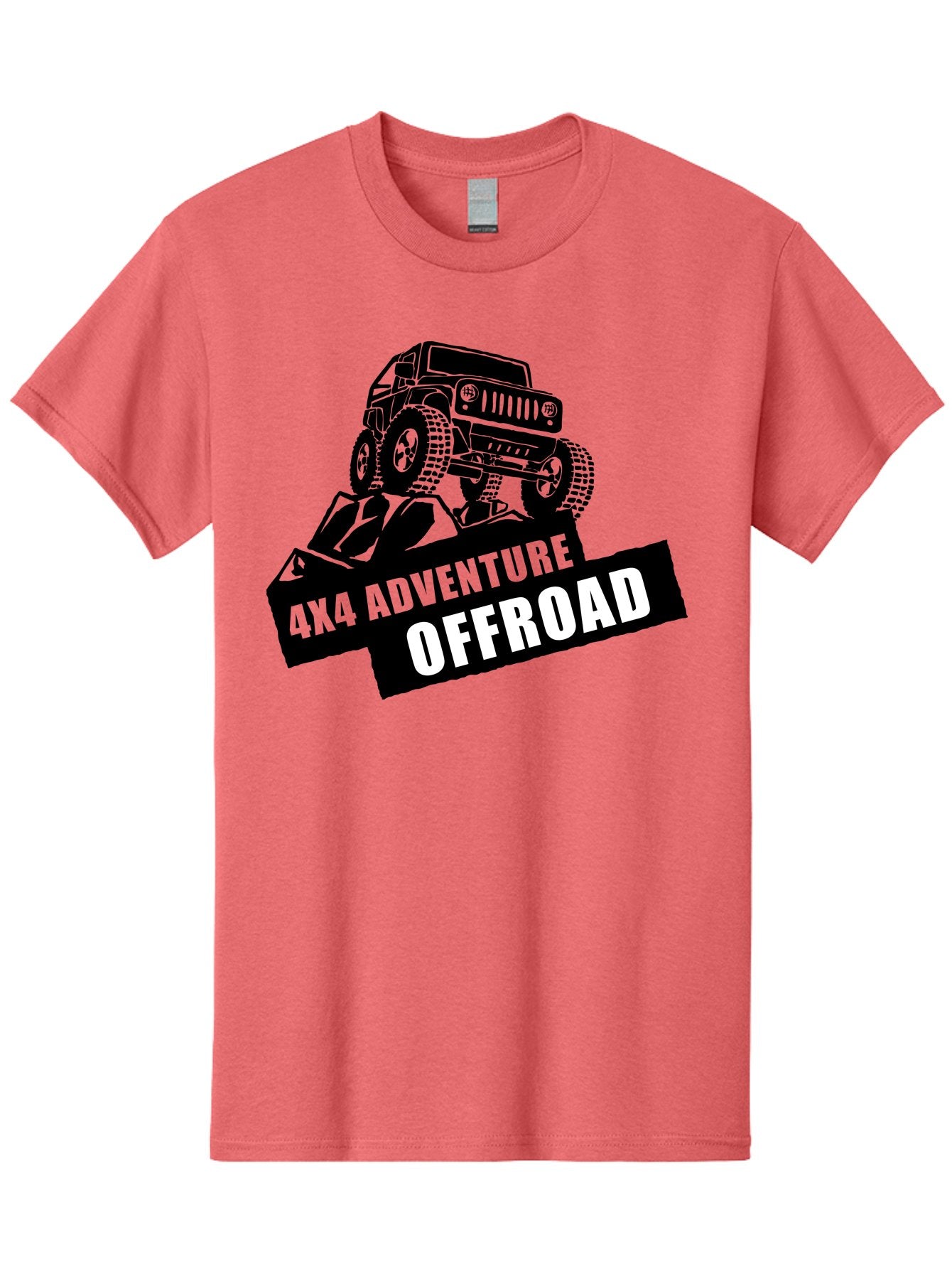 Offroad Adventure Men'S Graphic Tee, 100% Cotton, Comfortable Casual Summer Wear, Machine Washable, 4X4 Adventure, Offroad Vehicle, Rugged Terrain, Jeep Wrangler, Outdoor Excitement, Adventure Seeking, Offroading, Four-Wheel Drive, Aae550 13