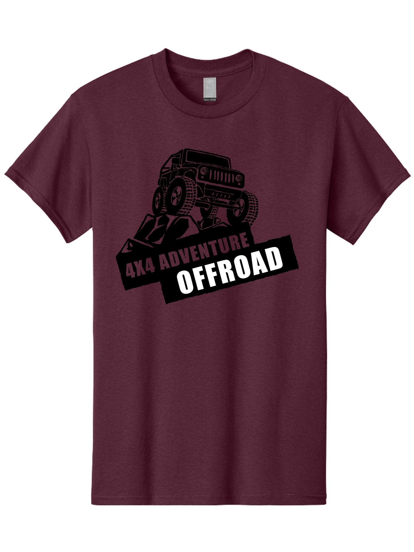 Offroad Adventure Men'S Graphic Tee, 100% Cotton, Comfortable Casual Summer Wear, Machine Washable, 4X4 Adventure, Offroad Vehicle, Rugged Terrain, Jeep Wrangler, Outdoor Excitement, Adventure Seeking, Offroading, Four-Wheel Drive, Aae550 12