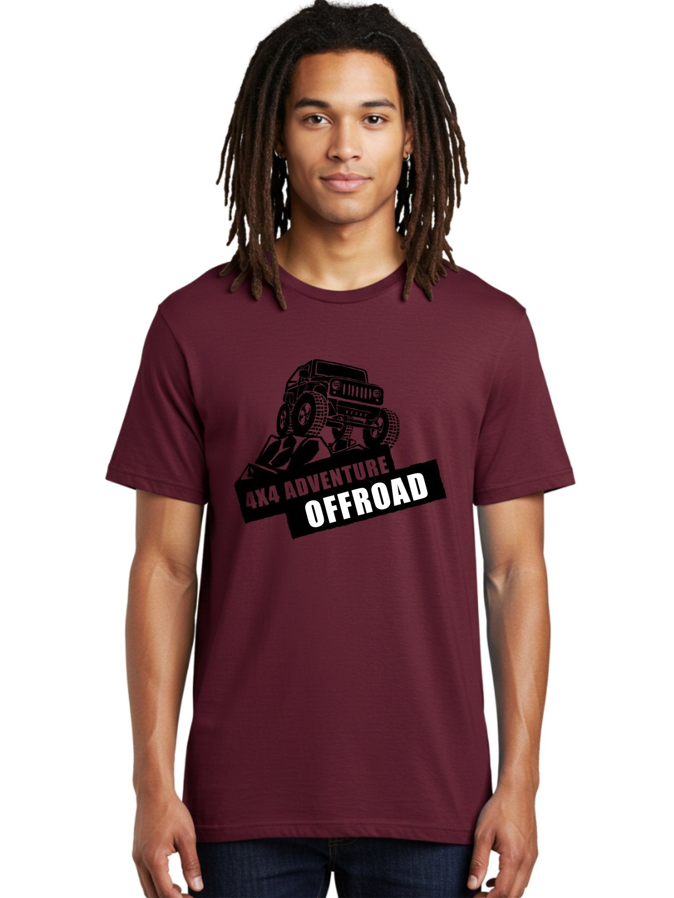 Offroad Adventure Men'S Graphic Tee, 100% Cotton, Comfortable Casual Summer Wear, Machine Washable, 4X4 Adventure, Offroad Vehicle, Rugged Terrain, Jeep Wrangler, Outdoor Excitement, Adventure Seeking, Offroading, Four-Wheel Drive, Aae550 28