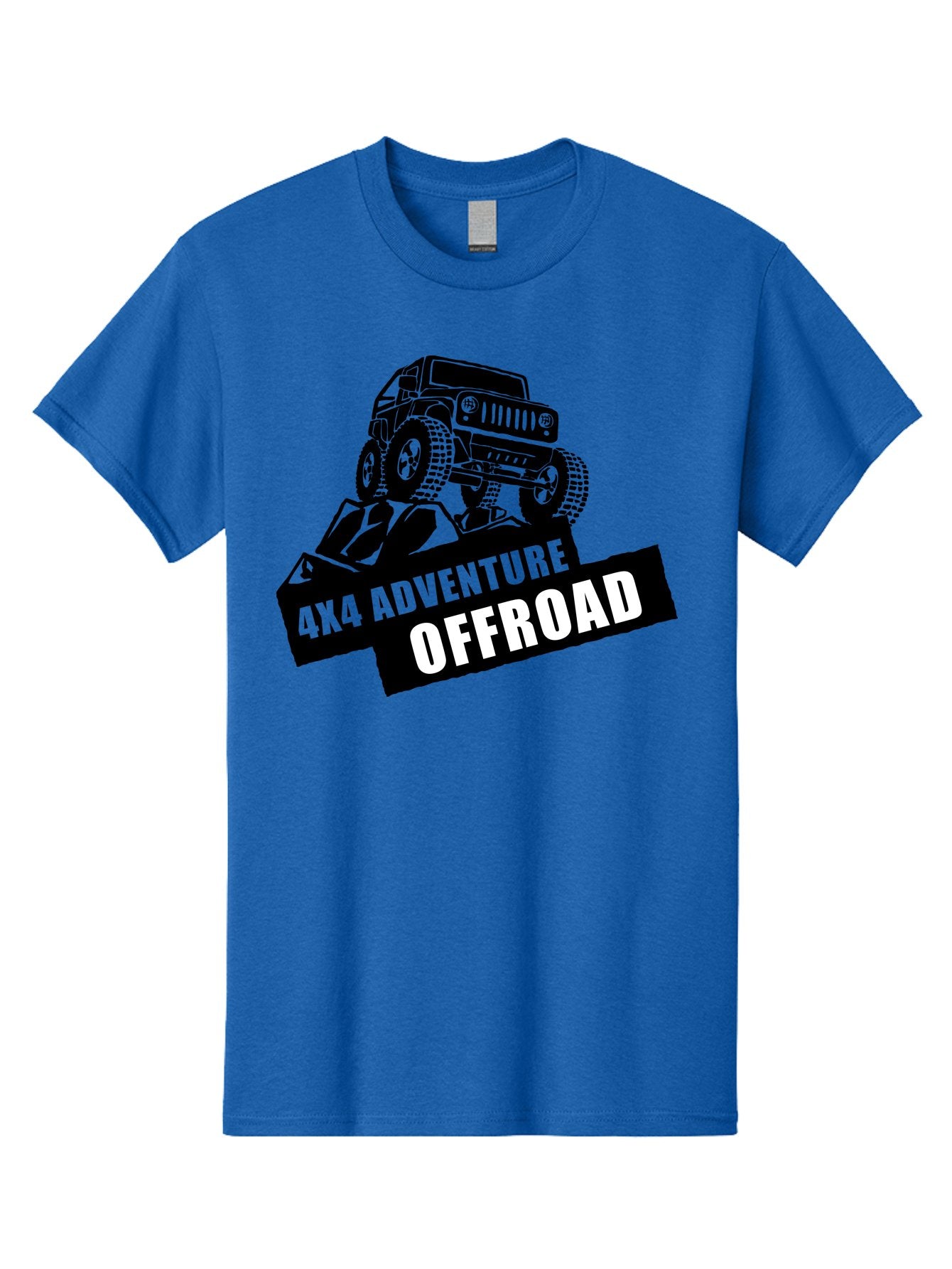 Offroad Adventure Men'S Graphic Tee, 100% Cotton, Comfortable Casual Summer Wear, Machine Washable, 4X4 Adventure, Offroad Vehicle, Rugged Terrain, Jeep Wrangler, Outdoor Excitement, Adventure Seeking, Offroading, Four-Wheel Drive, Aae550 9