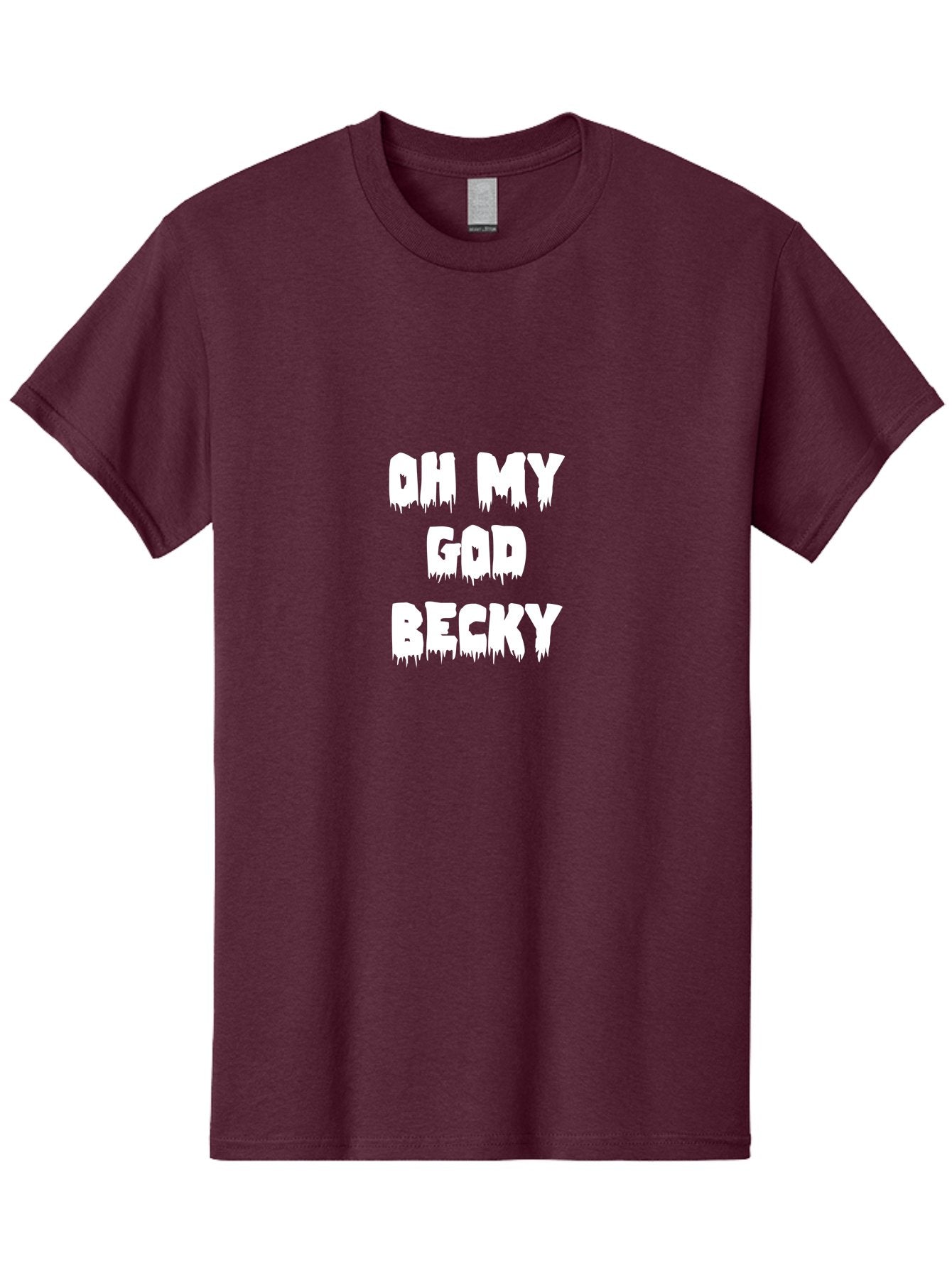 Oh My God Becky Men'S Graphic Tee, 100% Cotton, Comfortable Casual Summer Wear, Machine Washable, Funny Quote, Reaction Meme, Humorous Phrase, Comedic Expression, Oh My God Becky, Meme Culture, Internet Humor Aae551 15