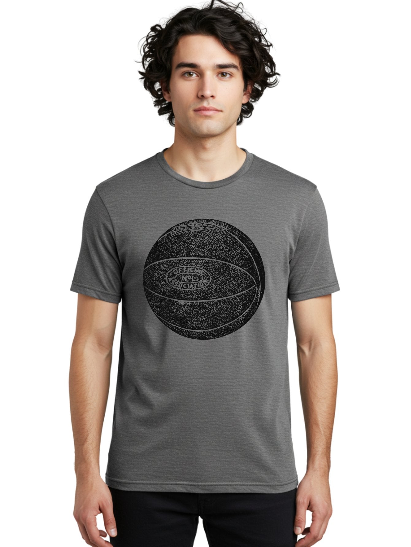 Old School Ball Men'S Graphic Tee, 100% Cotton, Comfortable Casual Summer Wear, Machine Washable, Nba Basketball, Official League Ball, Textured Surface, Athletic Equipment, Sports Gear, Basketball Design, Sports Logo, Professional Basketball Aae554 19